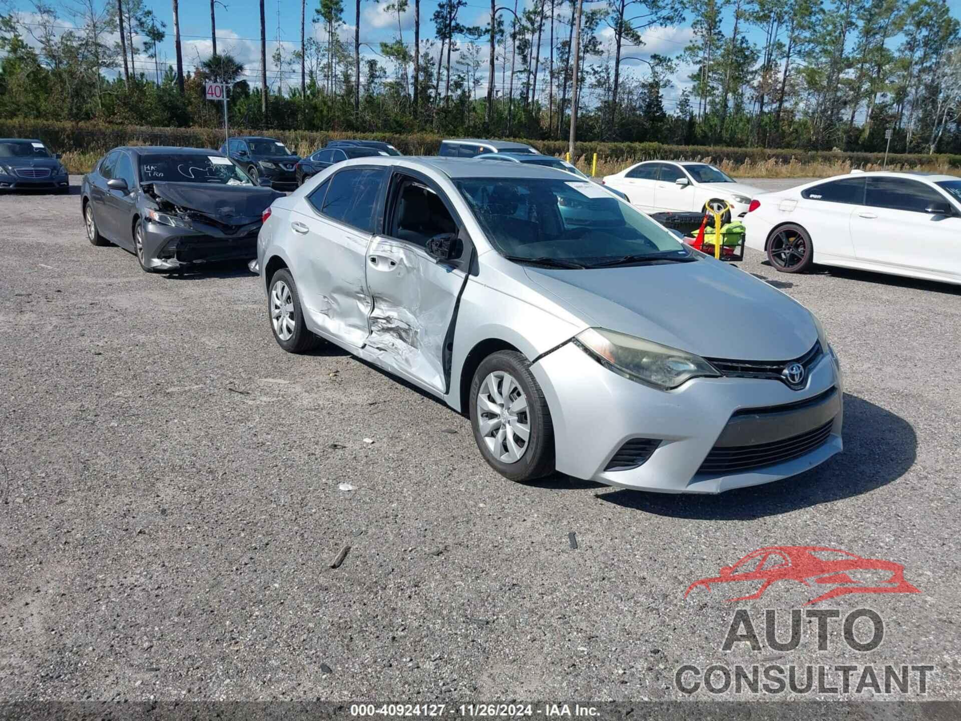 TOYOTA COROLLA 2016 - 2T1BURHEXGC707513