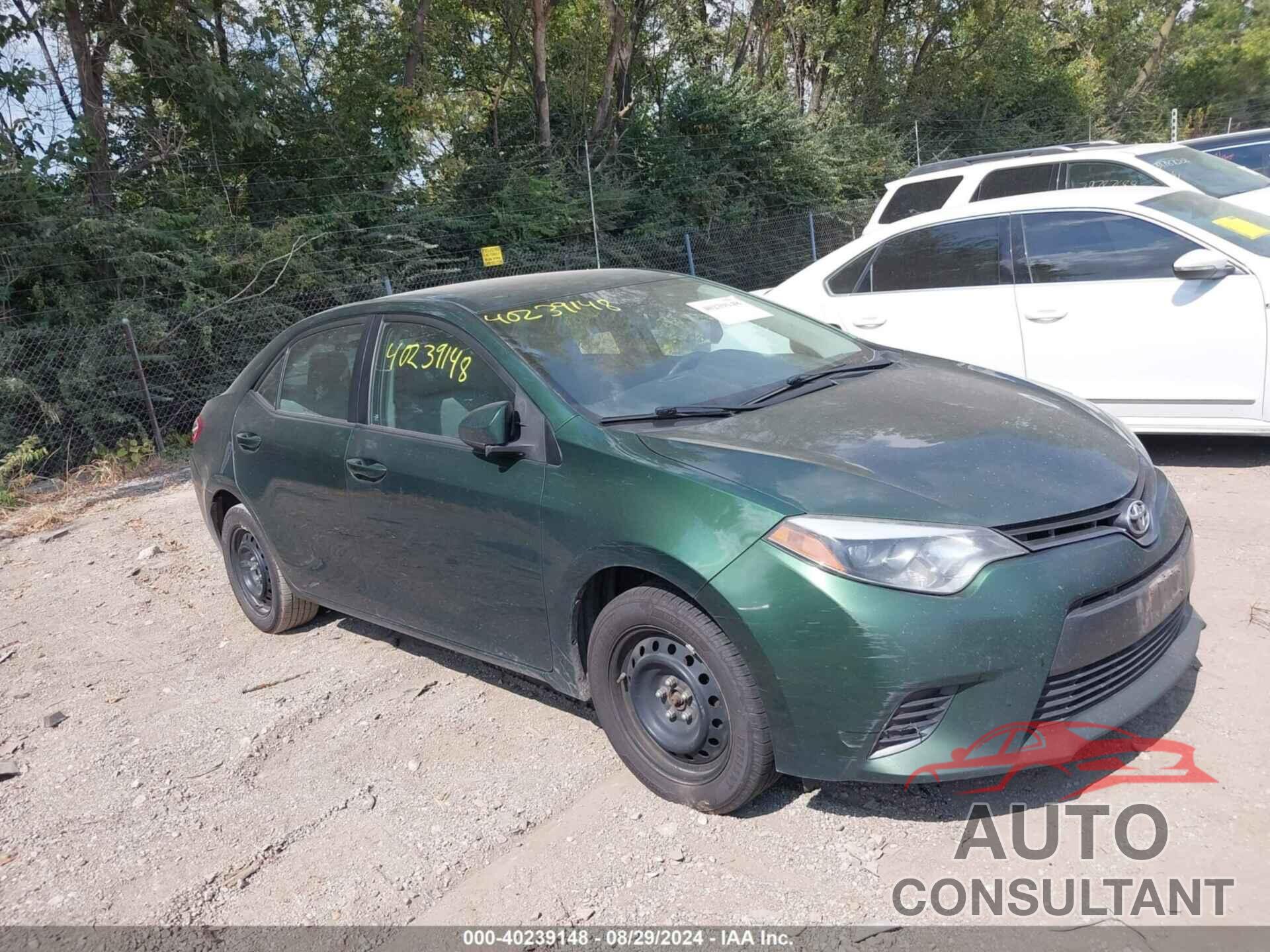 TOYOTA COROLLA 2016 - 2T1BURHE1GC703978