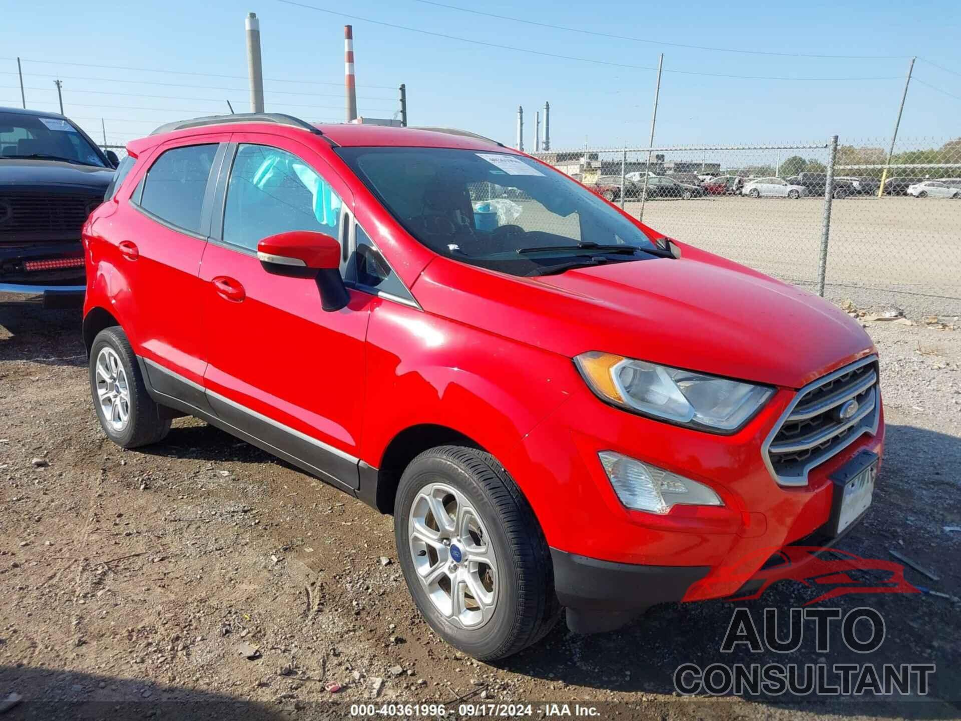 FORD ECOSPORT 2018 - MAJ6P1UL3JC209576