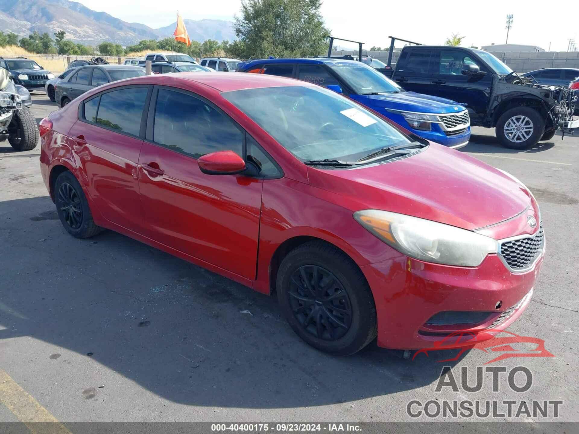 KIA FORTE 2016 - KNAFK4A65G5508392