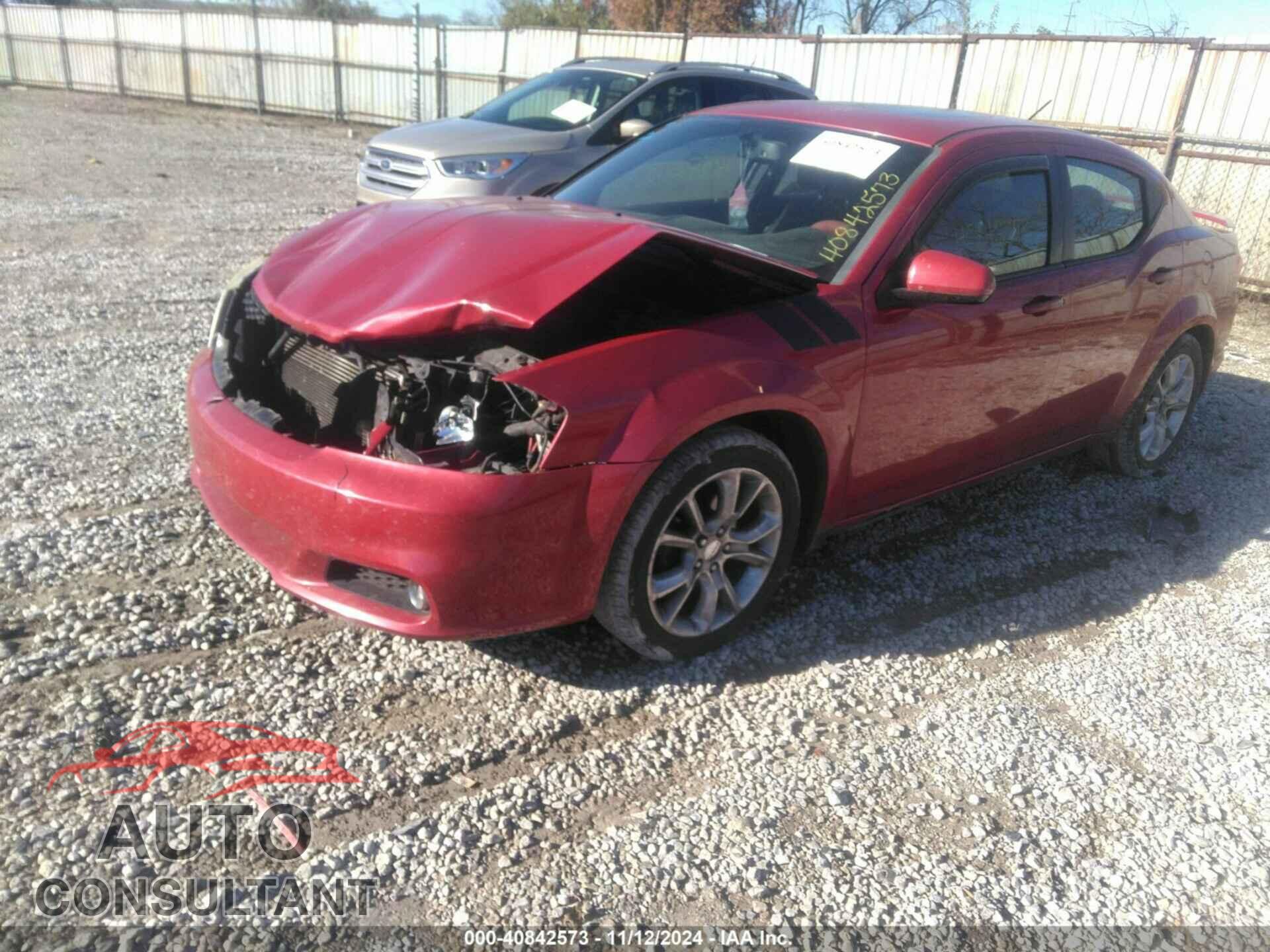 DODGE AVENGER 2013 - 1C3CDZBG1DN531320