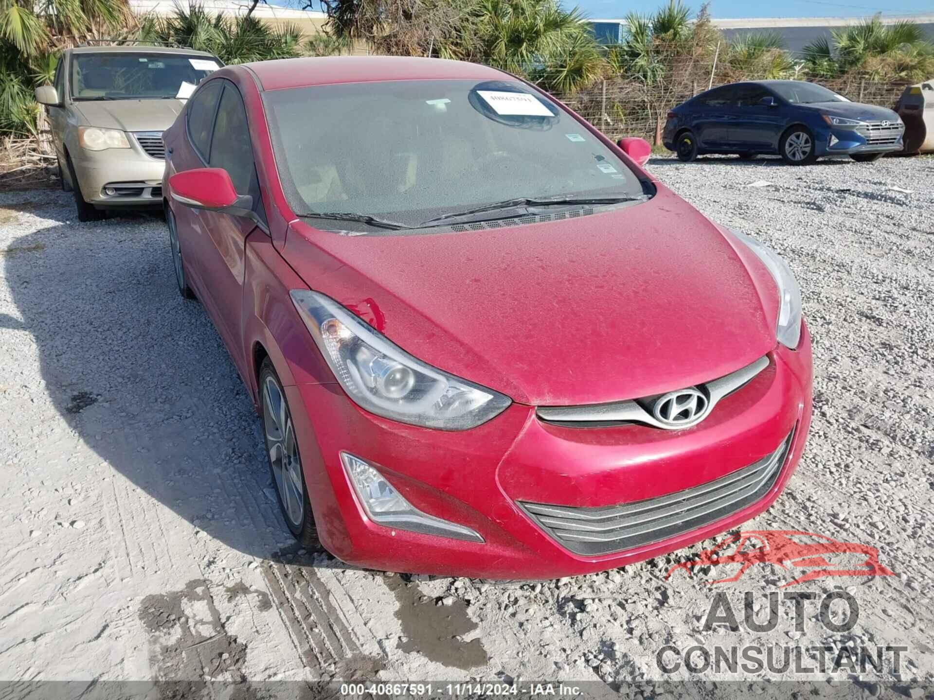 HYUNDAI ELANTRA 2015 - KMHDH4AE0FU425145