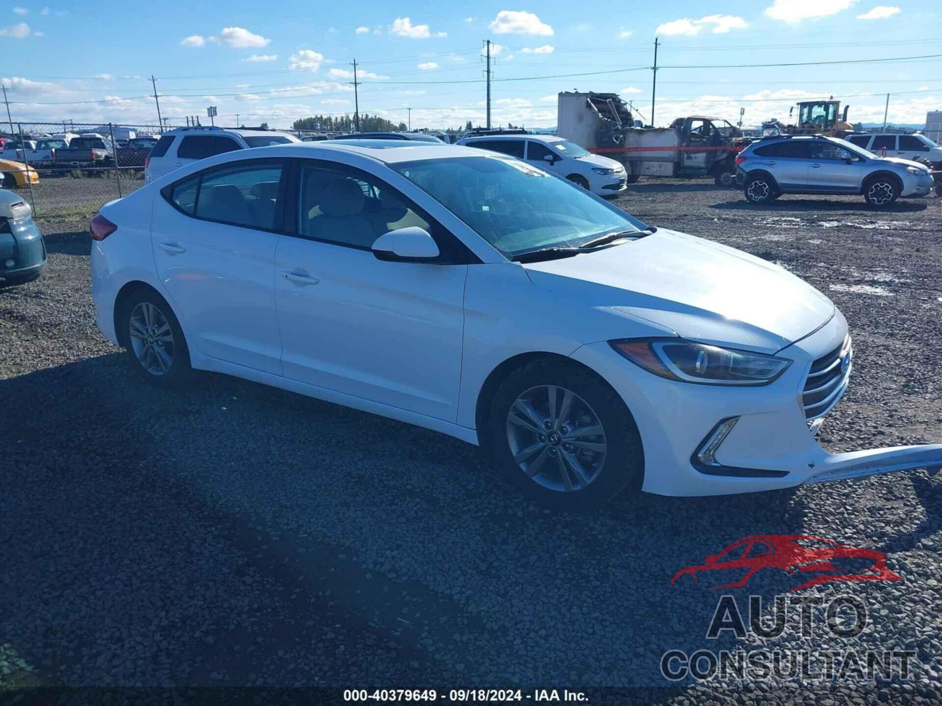 HYUNDAI ELANTRA 2018 - 5NPD84LF3JH351443