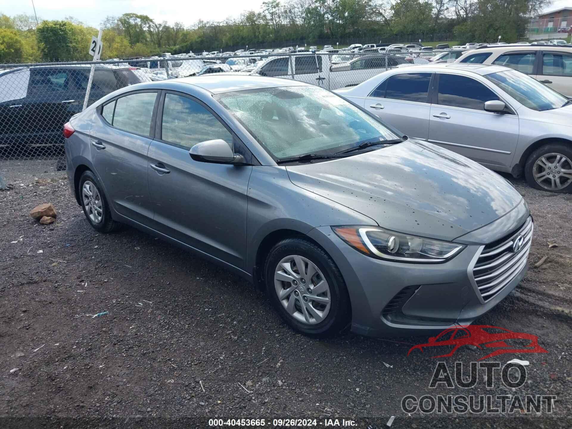 HYUNDAI ELANTRA 2017 - KMHD74LF3HU150138