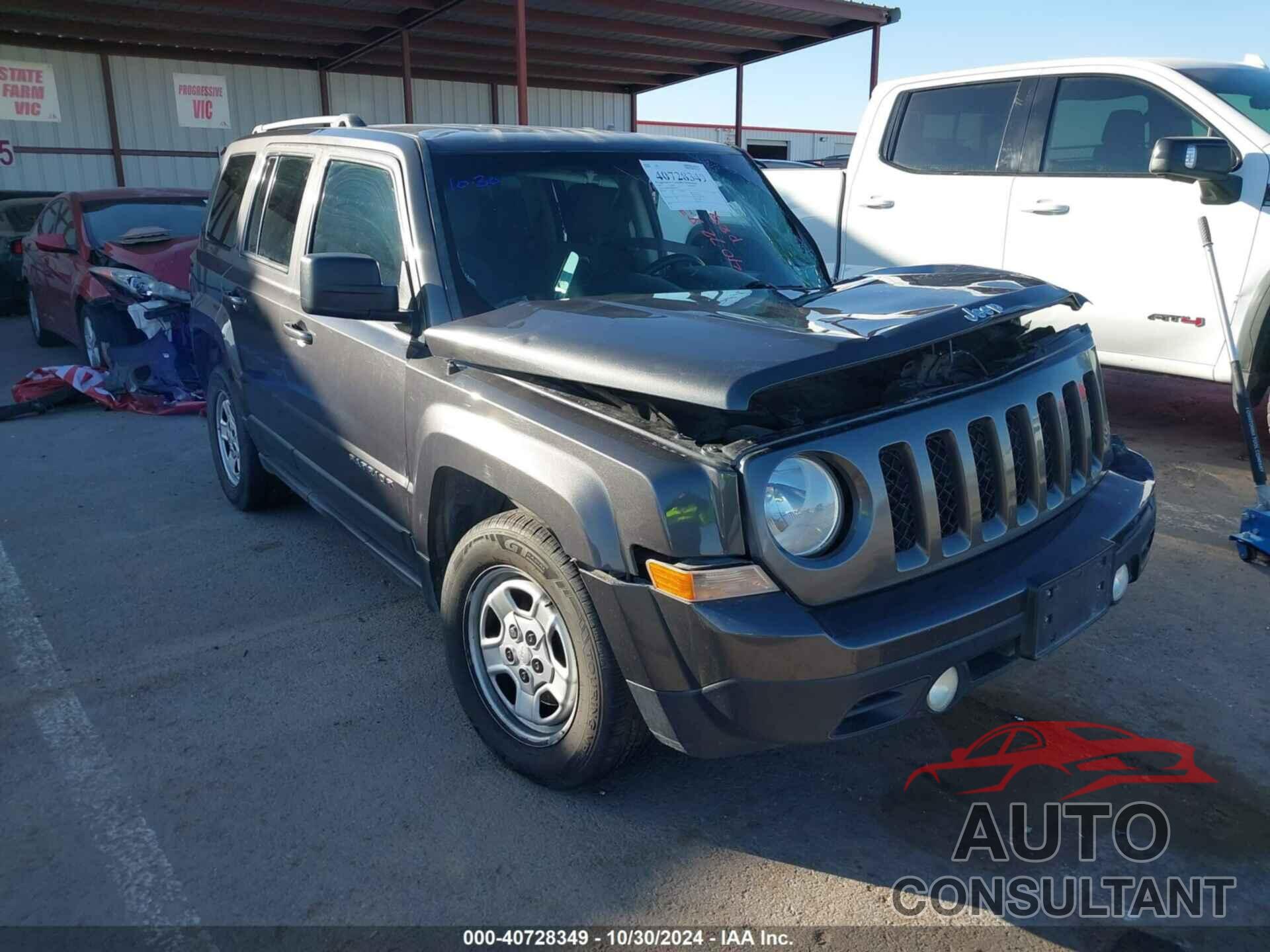 JEEP PATRIOT 2017 - 1C4NJPBB9HD121334