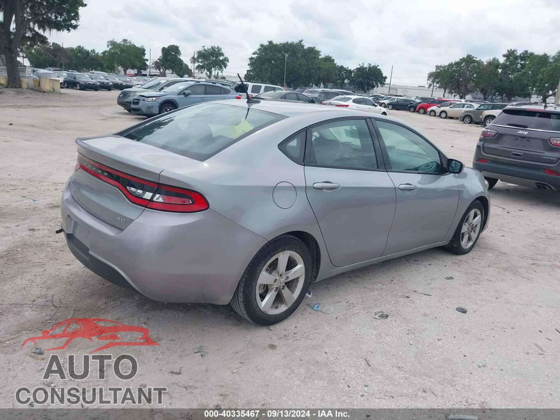 DODGE DART 2015 - 1C3CDFBB1FD123315