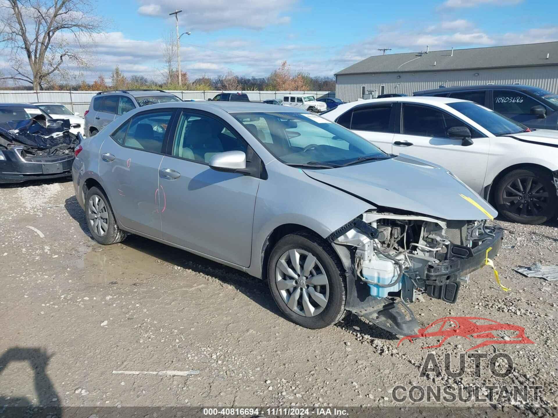 TOYOTA COROLLA 2014 - 2T1BURHE2EC131459