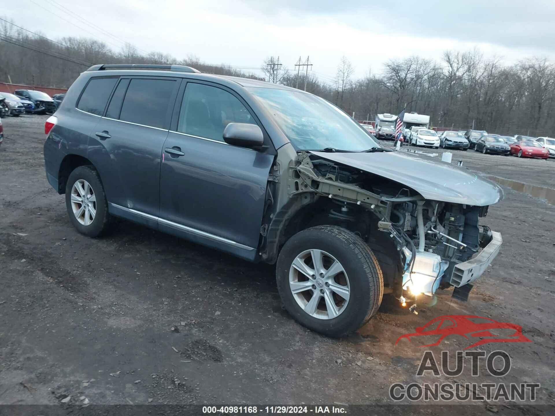 TOYOTA HIGHLANDER 2013 - 5TDBK3EH5DS196877