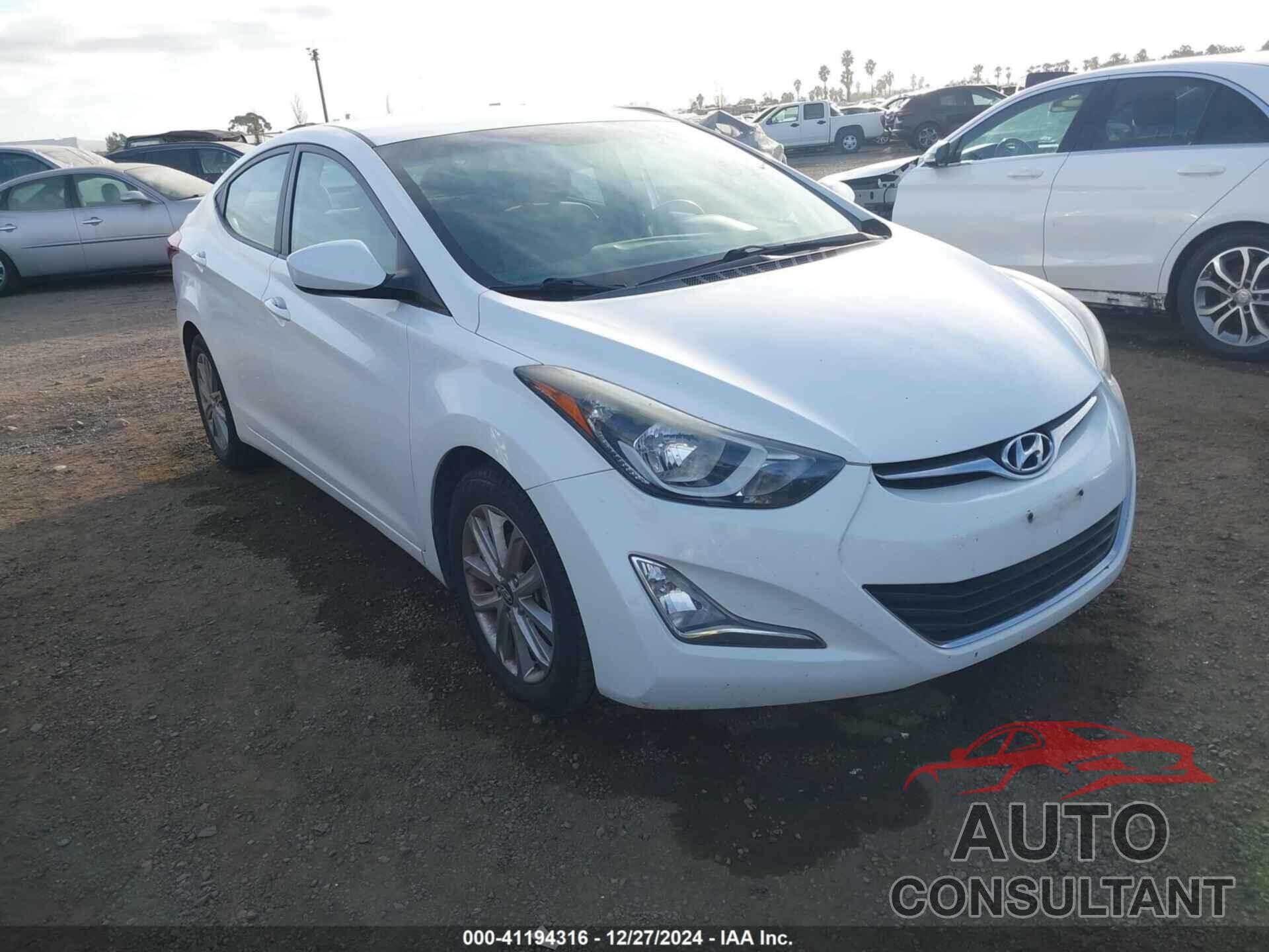 HYUNDAI ELANTRA 2014 - 5NPDH4AE0EH487402