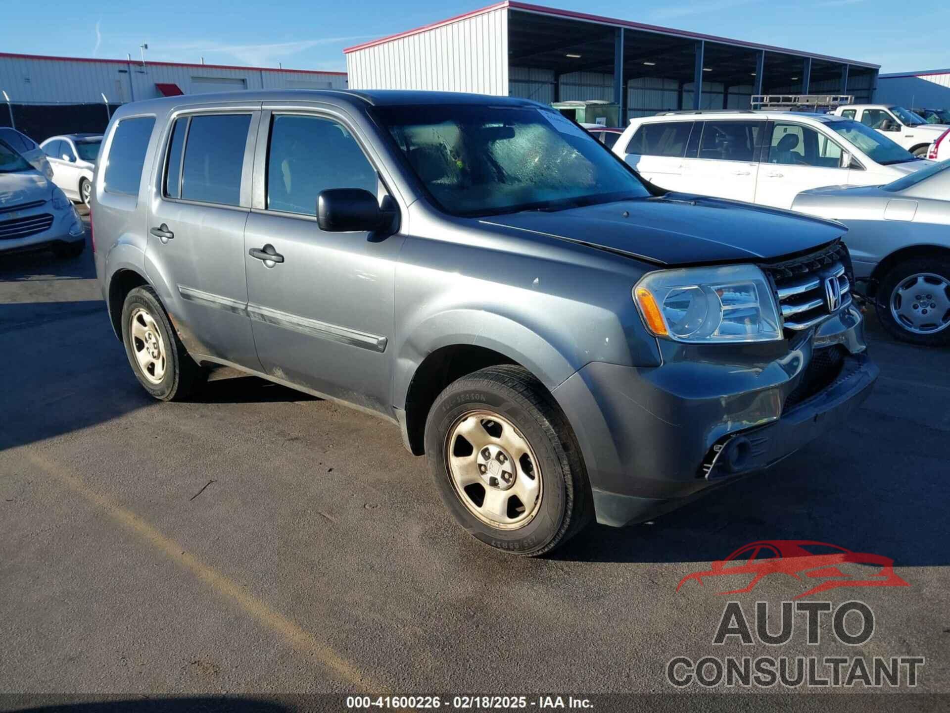 HONDA PILOT 2013 - 5FNYF3H21DB012240