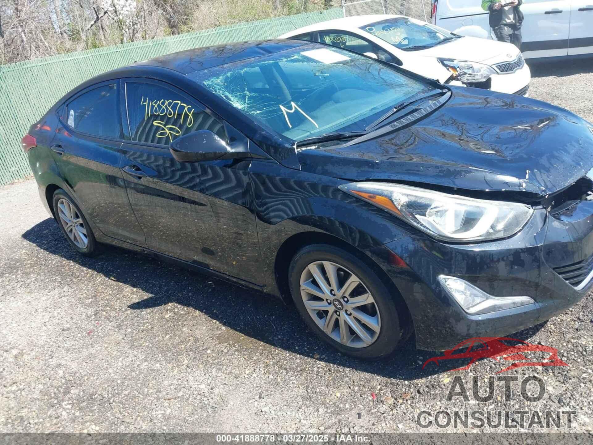 HYUNDAI ELANTRA 2016 - KMHDH4AE6GU487781