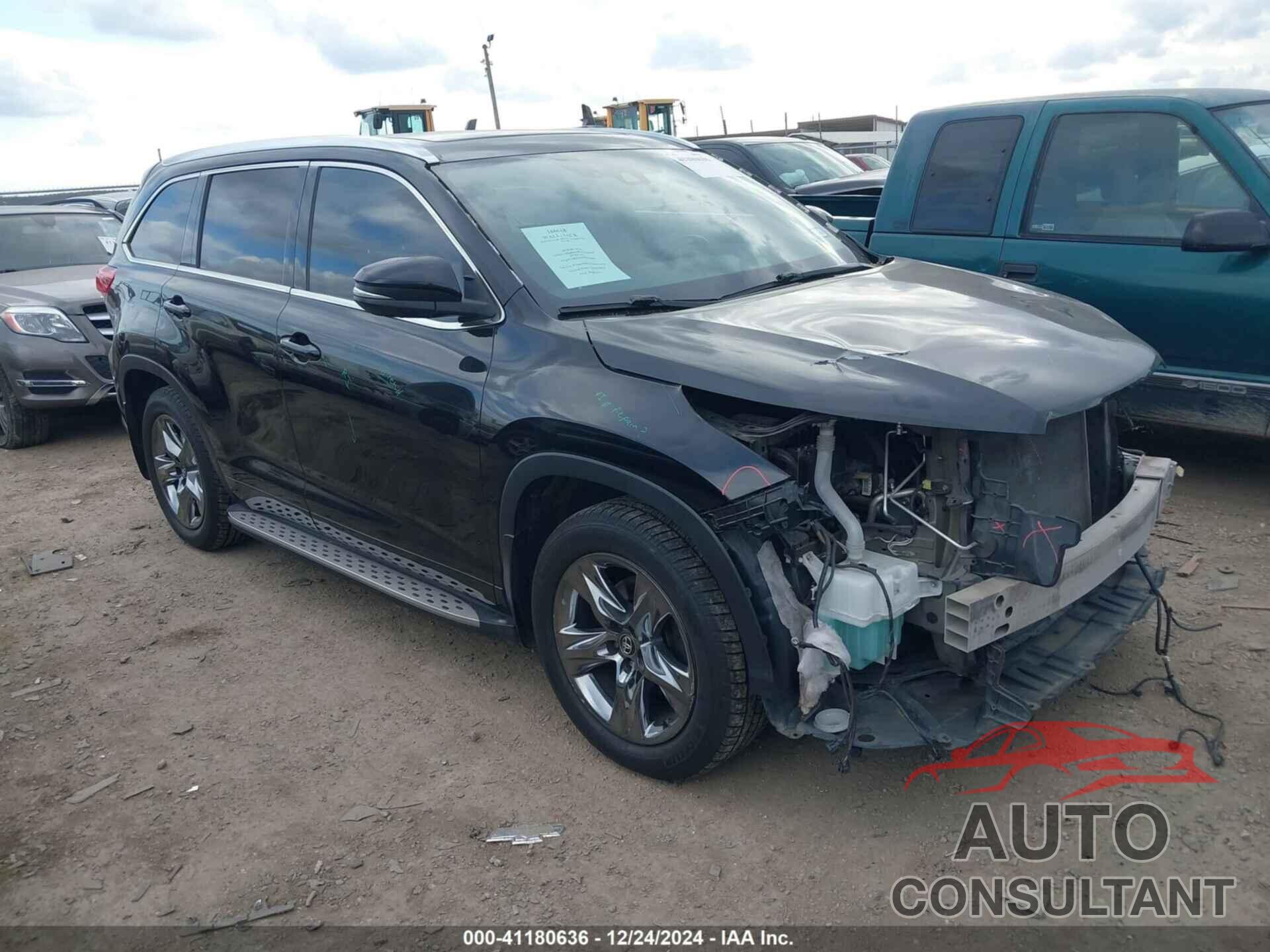 TOYOTA HIGHLANDER 2018 - 5TDYZRFH4JS272964