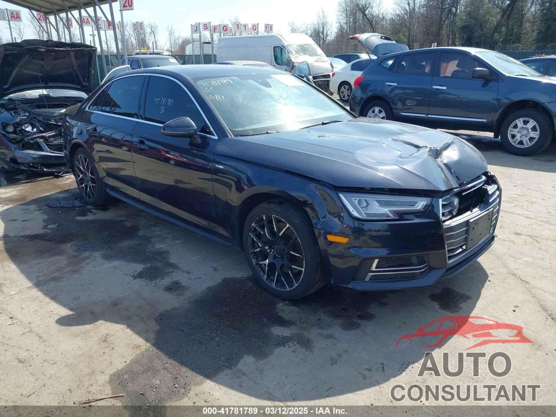 AUDI A4 2017 - WAUENAF46HN041350