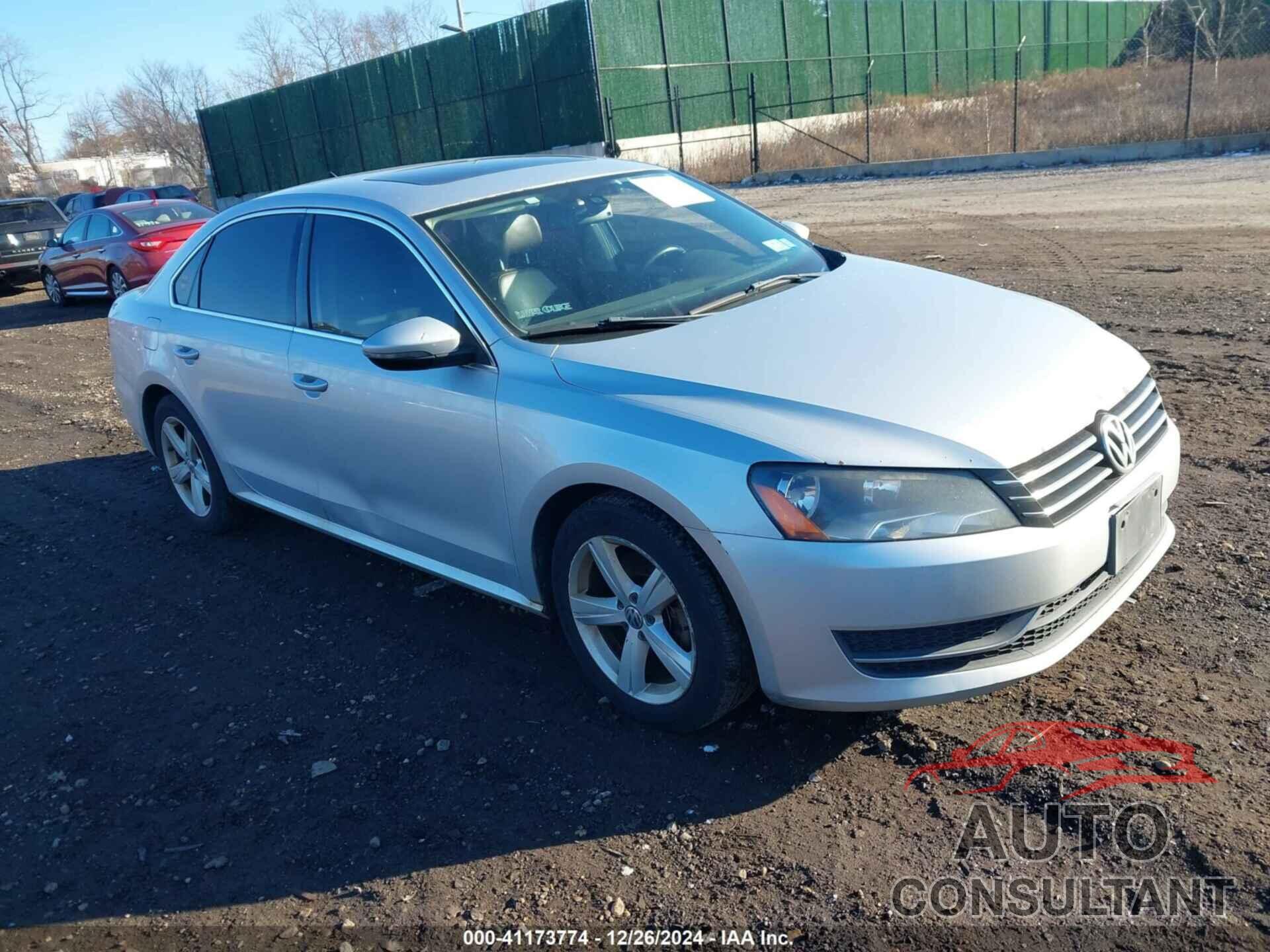 VOLKSWAGEN PASSAT 2012 - 1VWBP7A3XCC095222