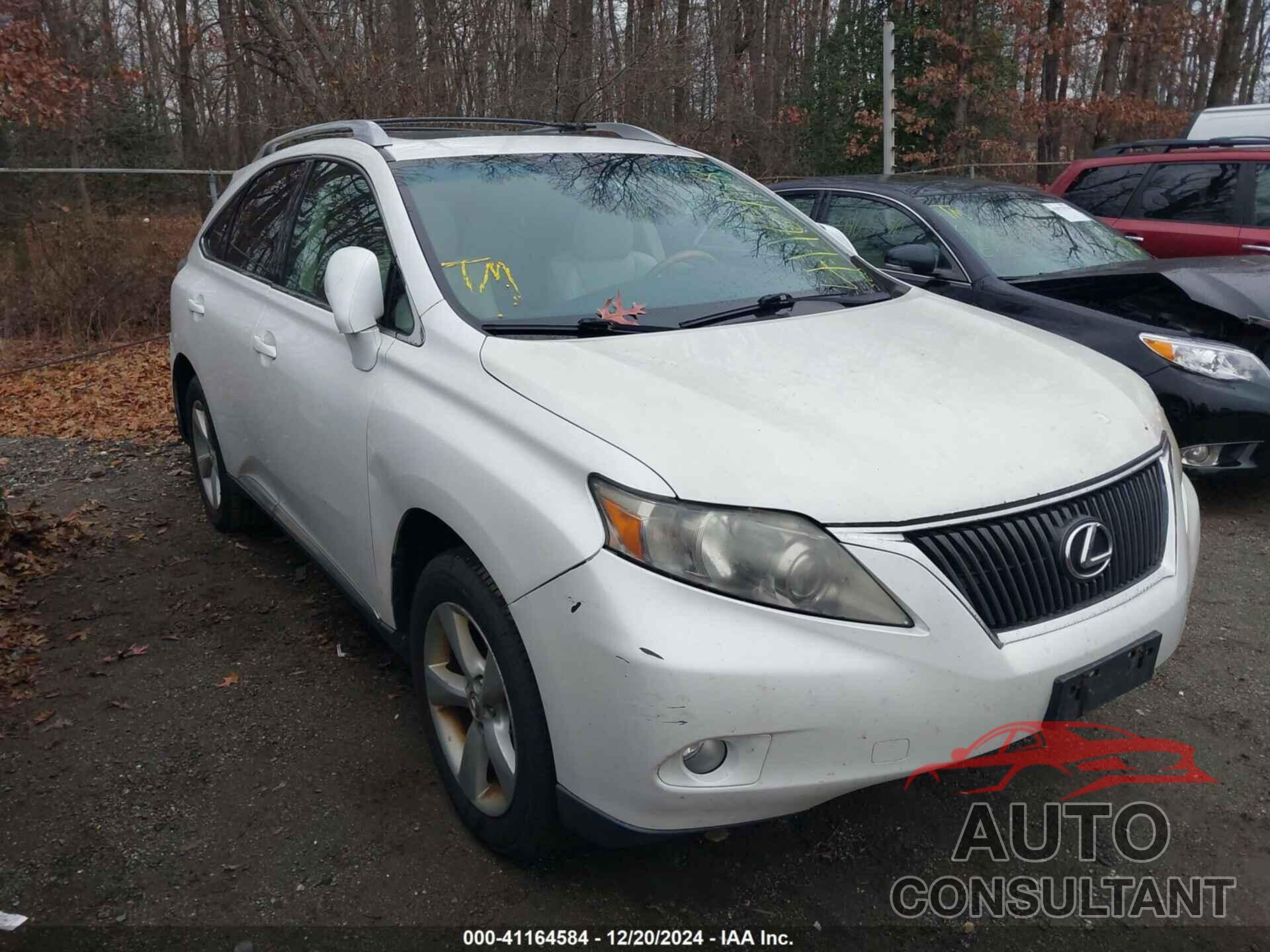 LEXUS RX 350 2010 - 2T2BK1BA5AC010461