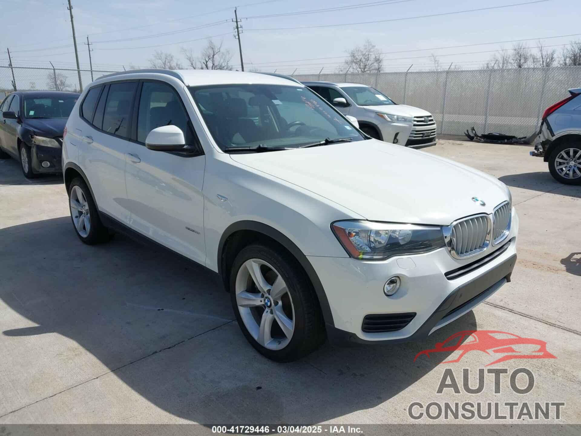 BMW X3 2017 - 5UXWZ7C37H0V92439