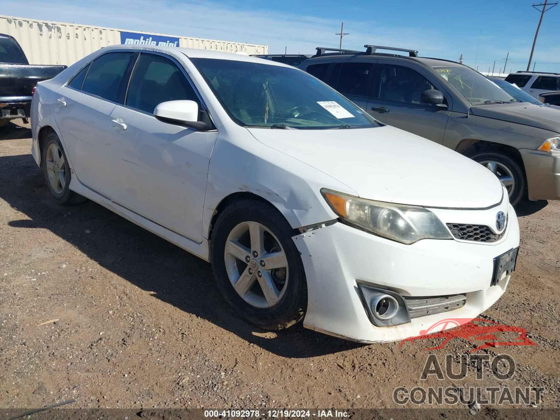 TOYOTA CAMRY 2012 - 4T1BF1FK0CU184287