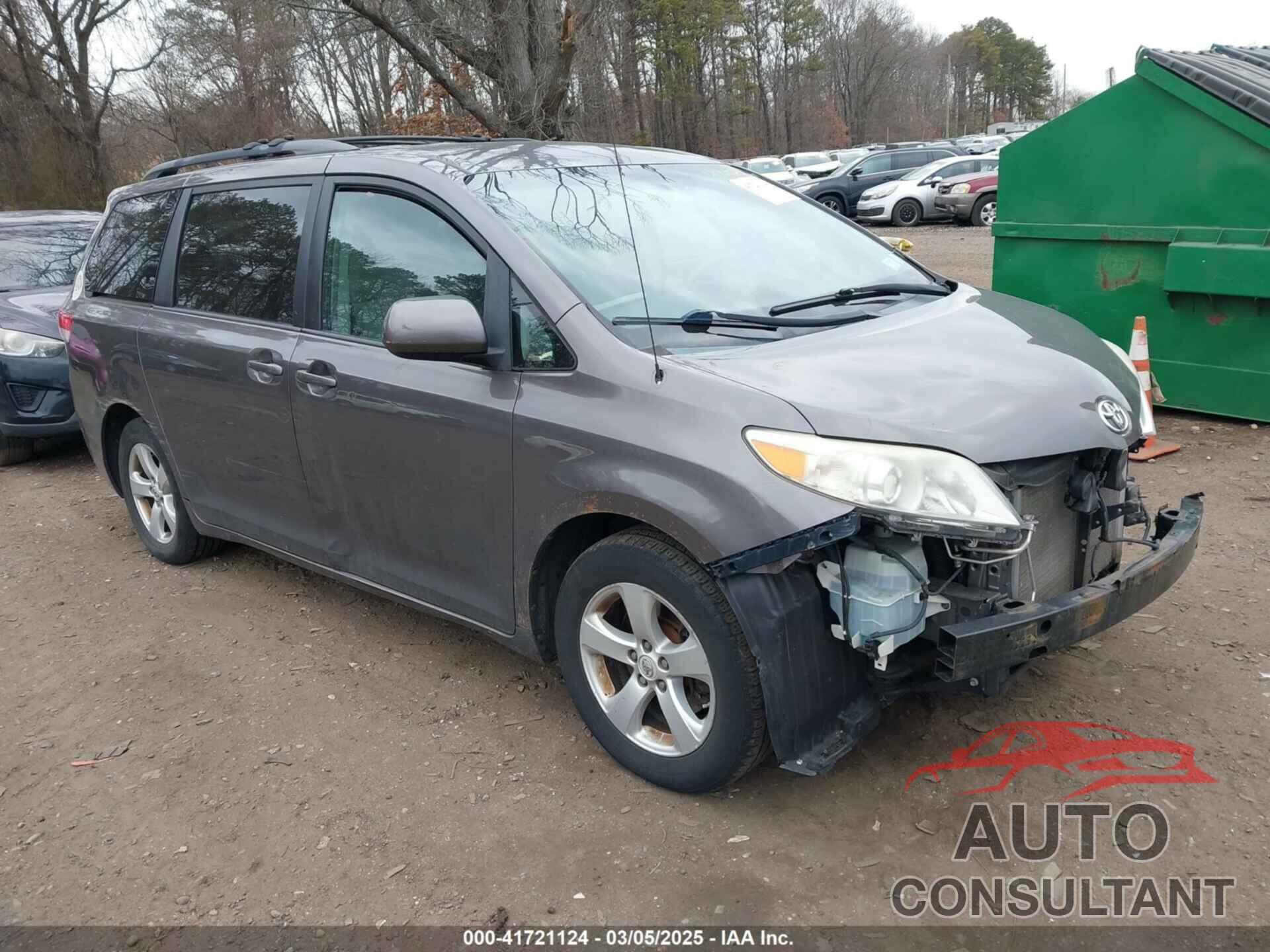 TOYOTA SIENNA 2012 - 5TDKK3DC6CS250837