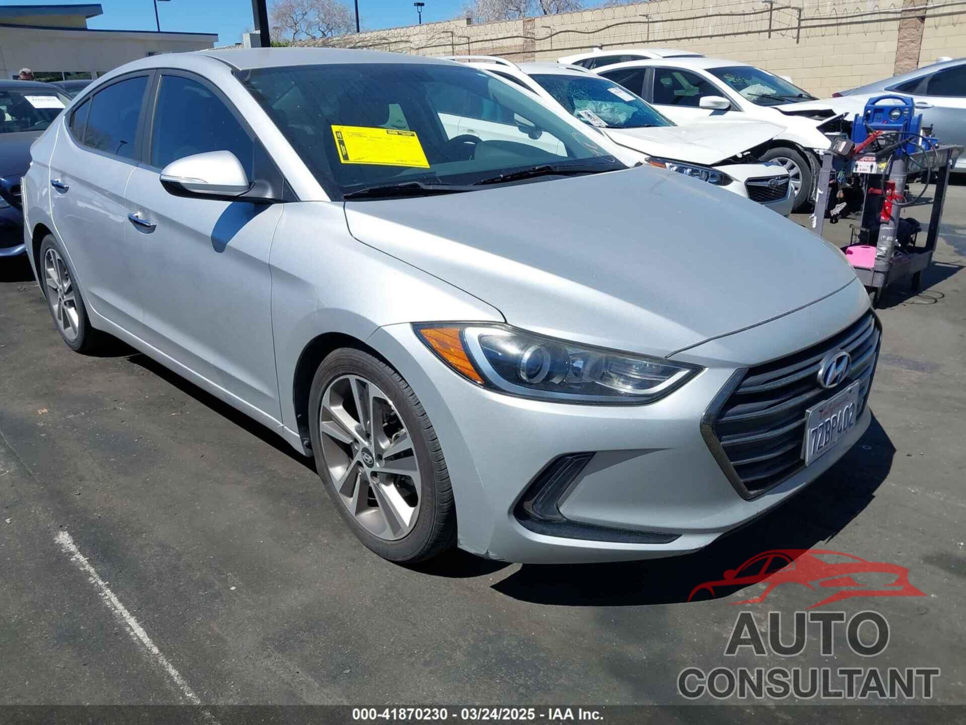 HYUNDAI ELANTRA 2017 - 5NPD84LF3HH022980
