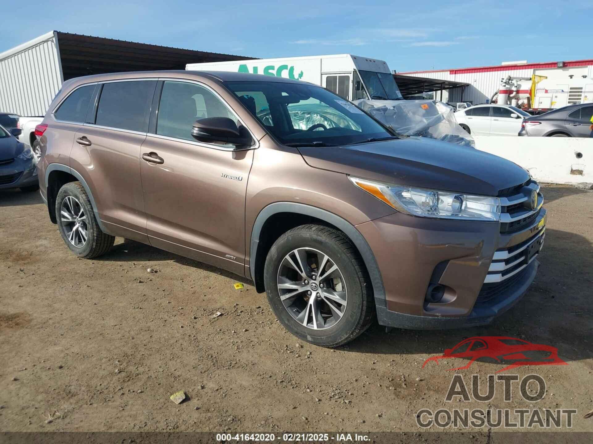 TOYOTA HIGHLANDER HYBRID 2017 - 5TDBGRFH4HS033310