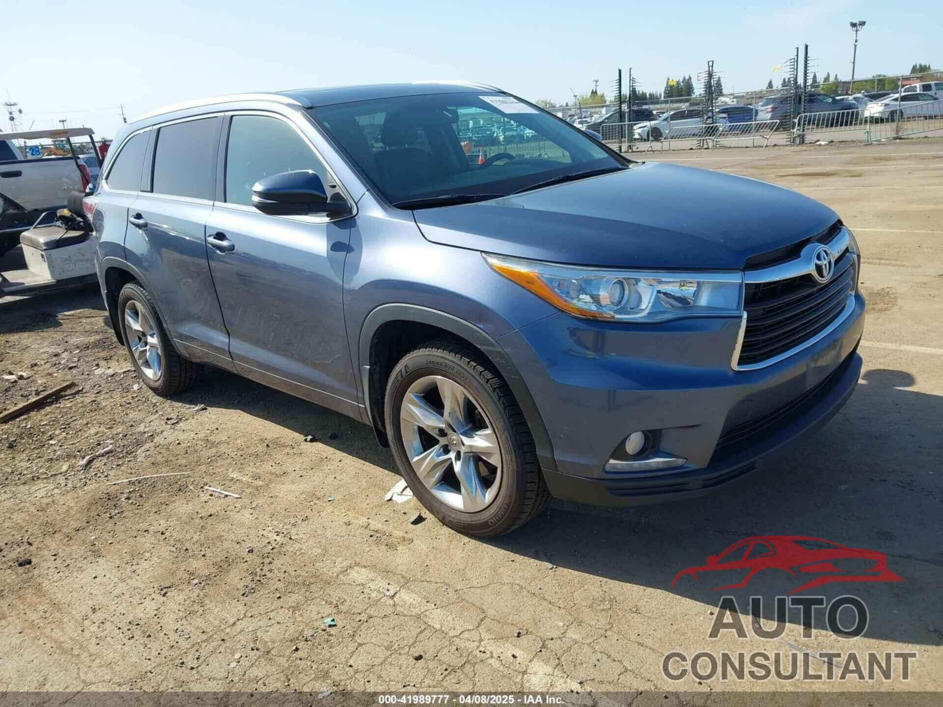 TOYOTA HIGHLANDER 2014 - 5TDDKRFH7ES034700
