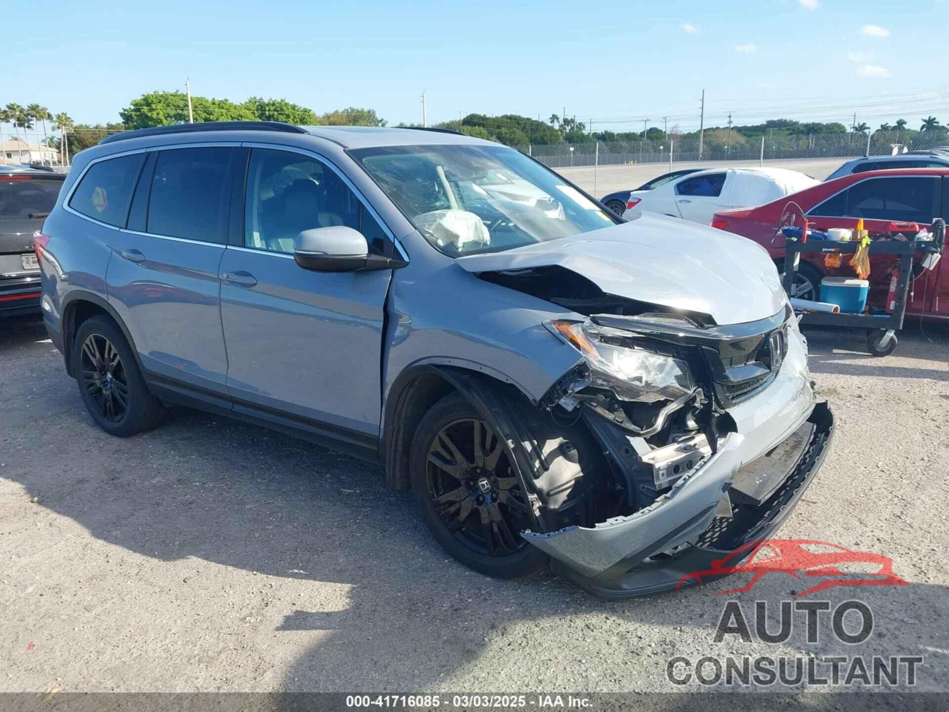 HONDA PILOT 2022 - 5FNYF6H29NB100195