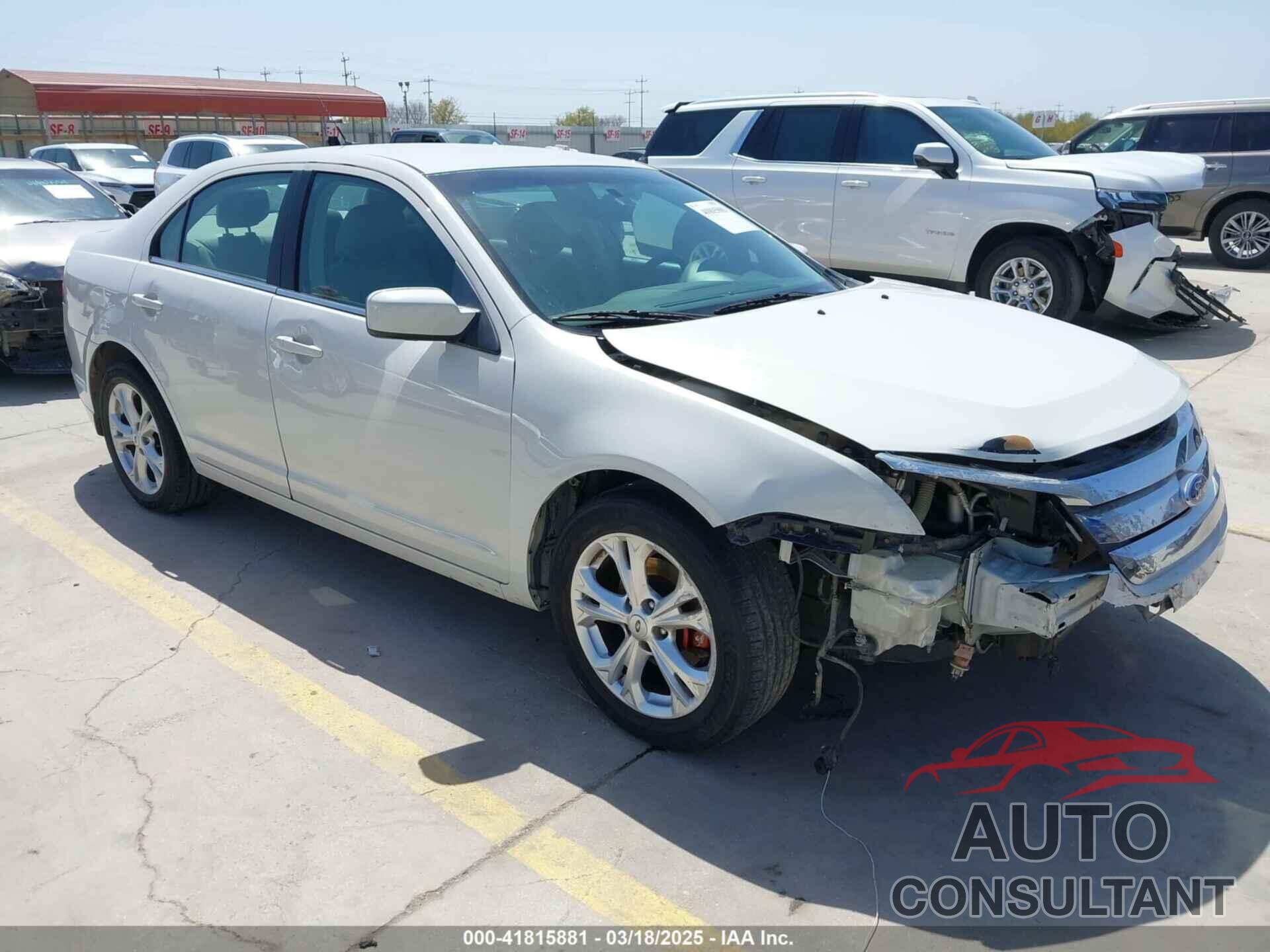 FORD FUSION 2012 - 3FAHP0HA8CR261558