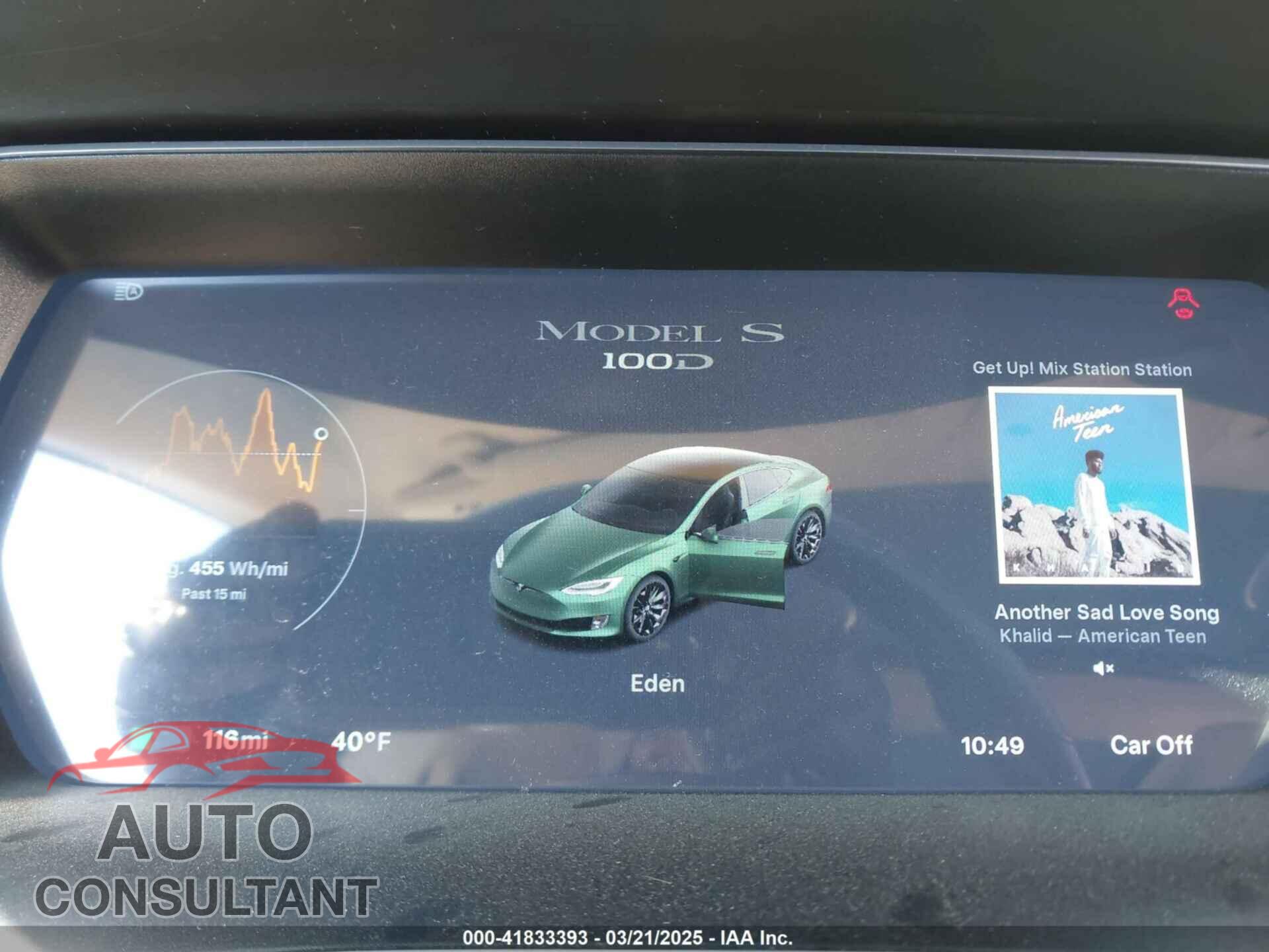TESLA MODEL S 2017 - 5YJSA1E20HF220967