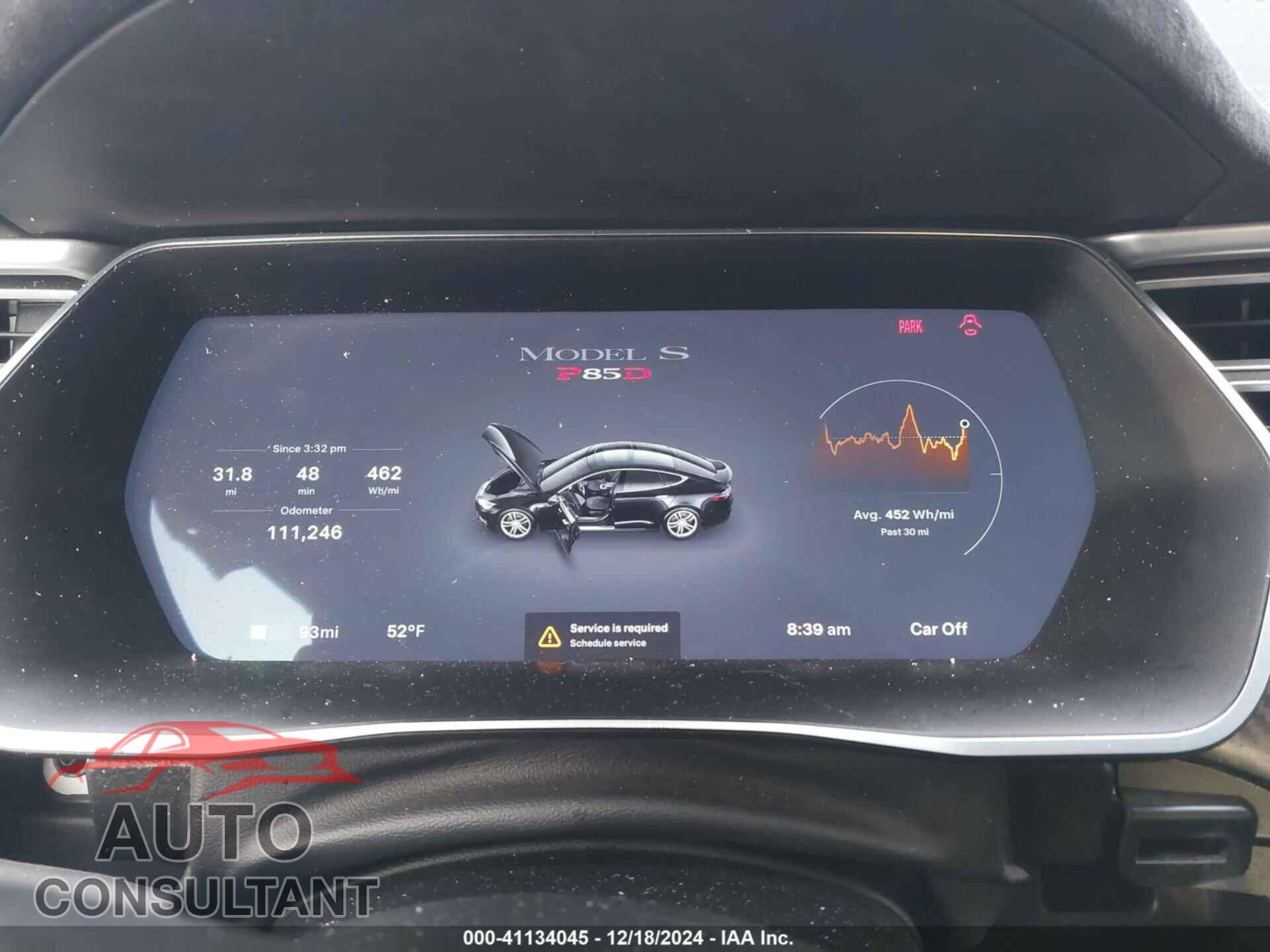TESLA MODEL S 2015 - 5YJSA4H44FF085973