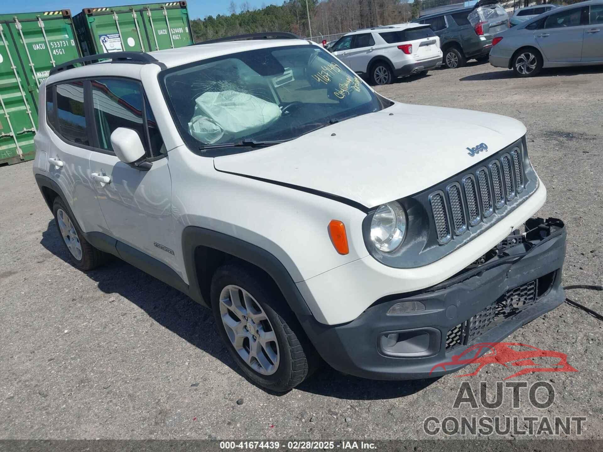 JEEP RENEGADE 2017 - ZACCJABB3HPE89126