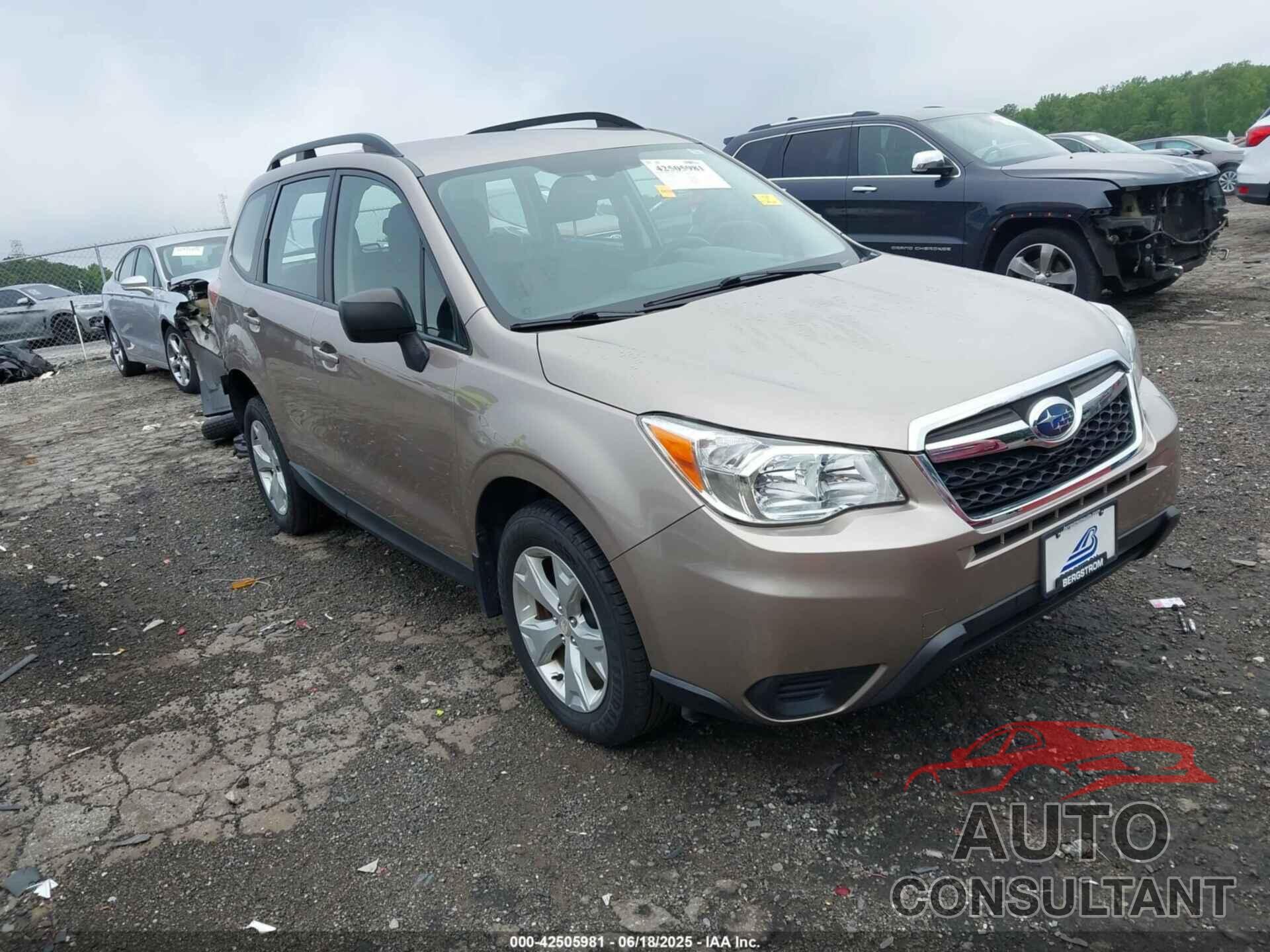 SUBARU FORESTER 2016 - JF2SJABC5GH442529