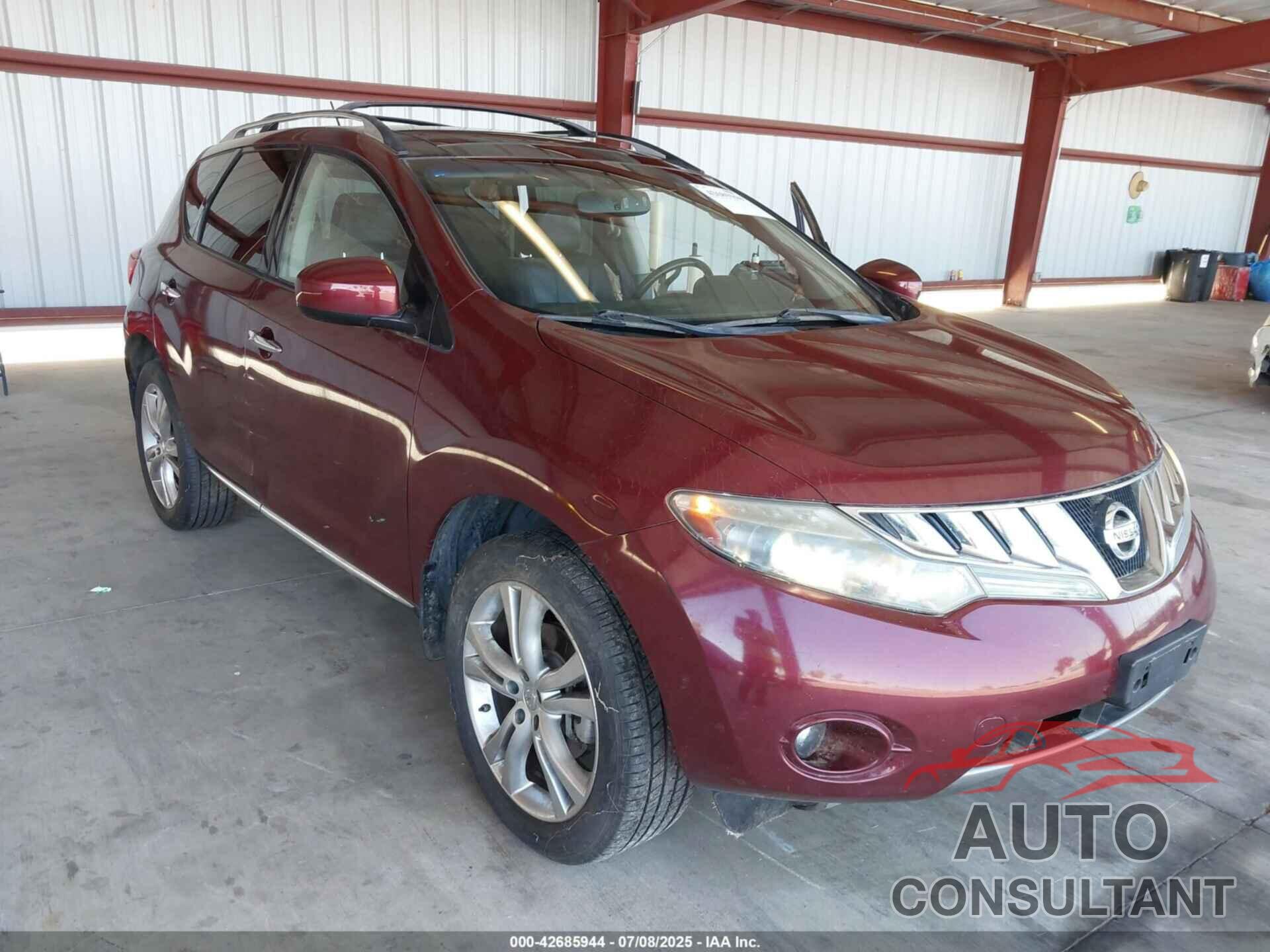 NISSAN MURANO 2010 - JN8AZ1MWXAW132944