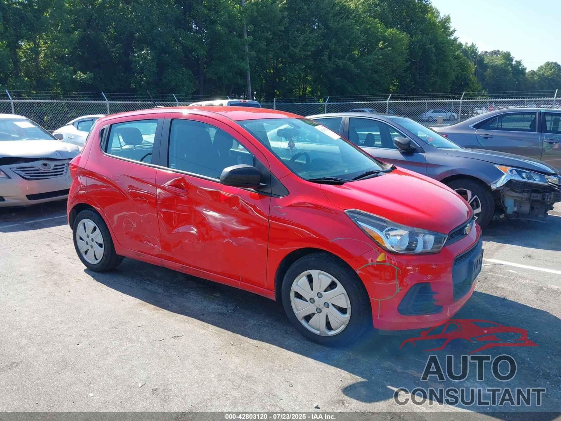 CHEVROLET SPARK 2017 - KL8CB6SA5HC750478
