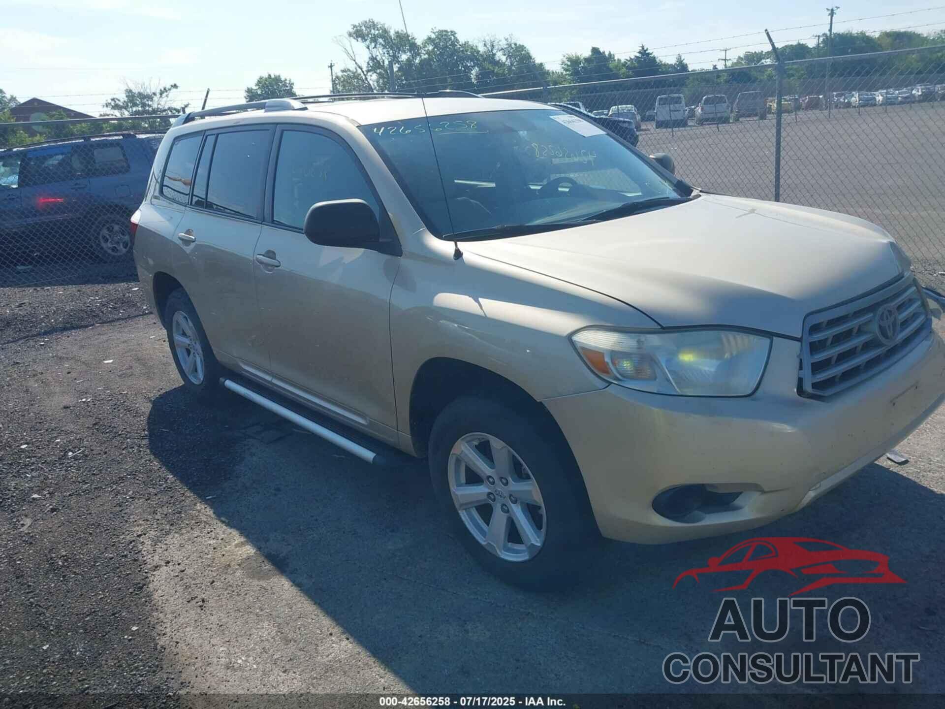 TOYOTA HIGHLANDER 2010 - 5TDBK3EH7AS021686