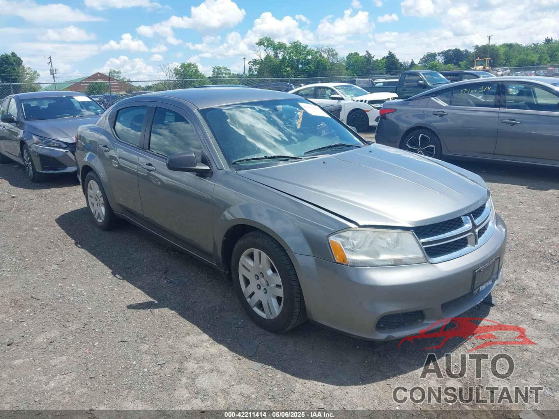 DODGE AVENGER 2012 - 1C3CDZABXCN136105