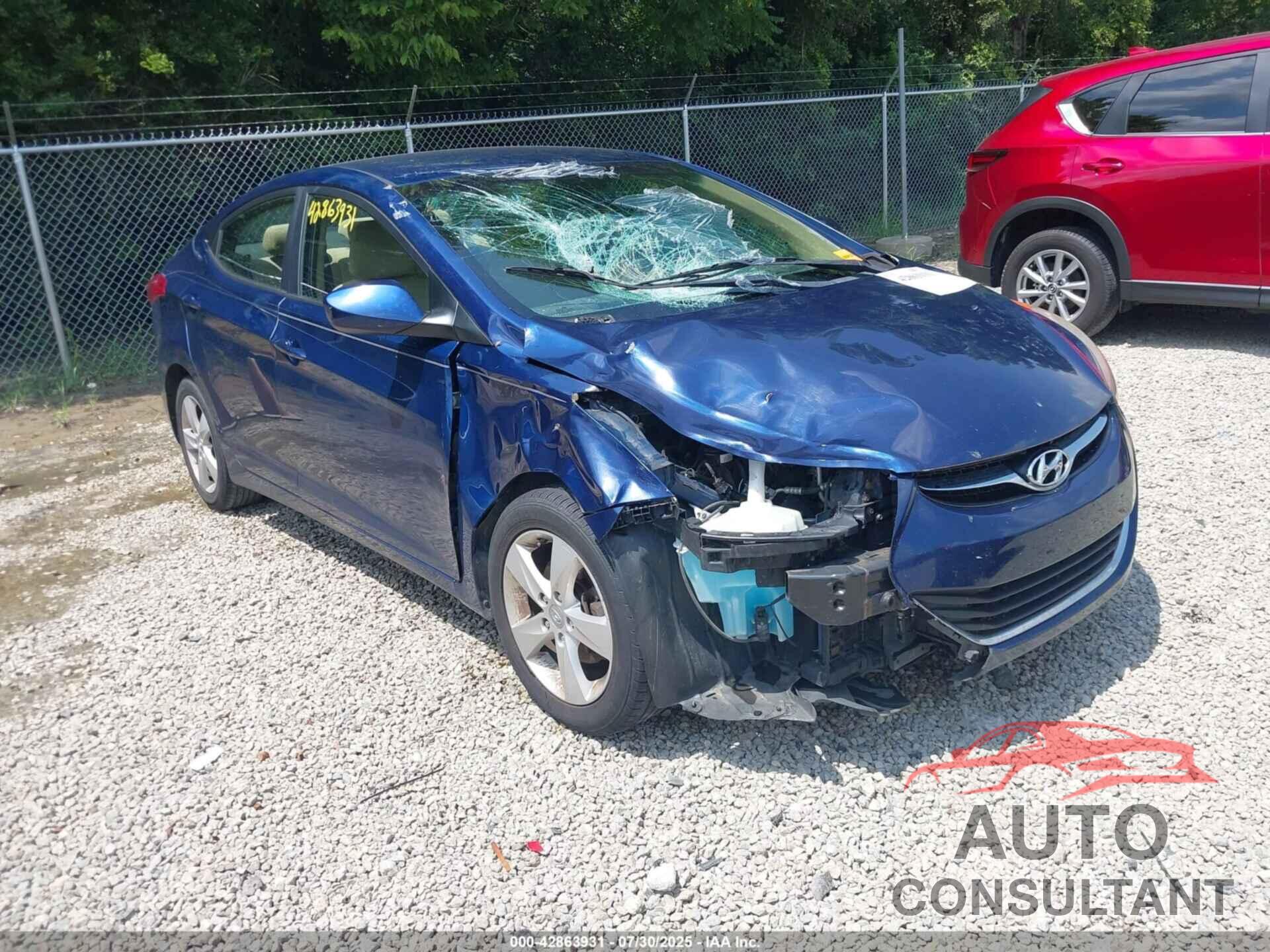 HYUNDAI ELANTRA 2013 - KMHDH4AE9DU492016