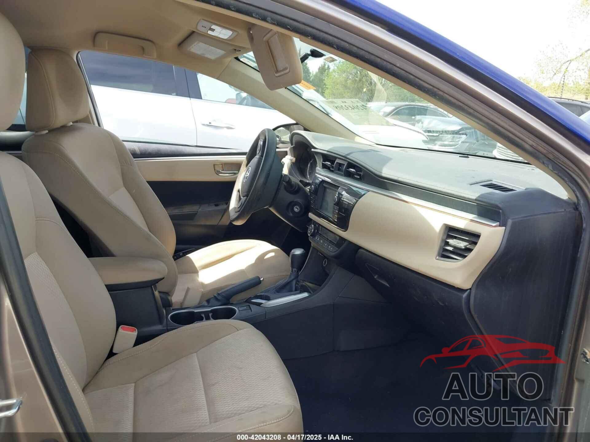 TOYOTA COROLLA 2016 - 5YFBURHE3GP381229