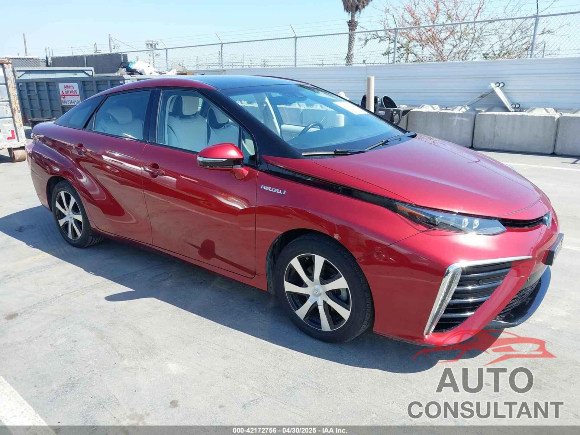 TOYOTA MIRAI 2019 - JTDBVRBD3KA007083