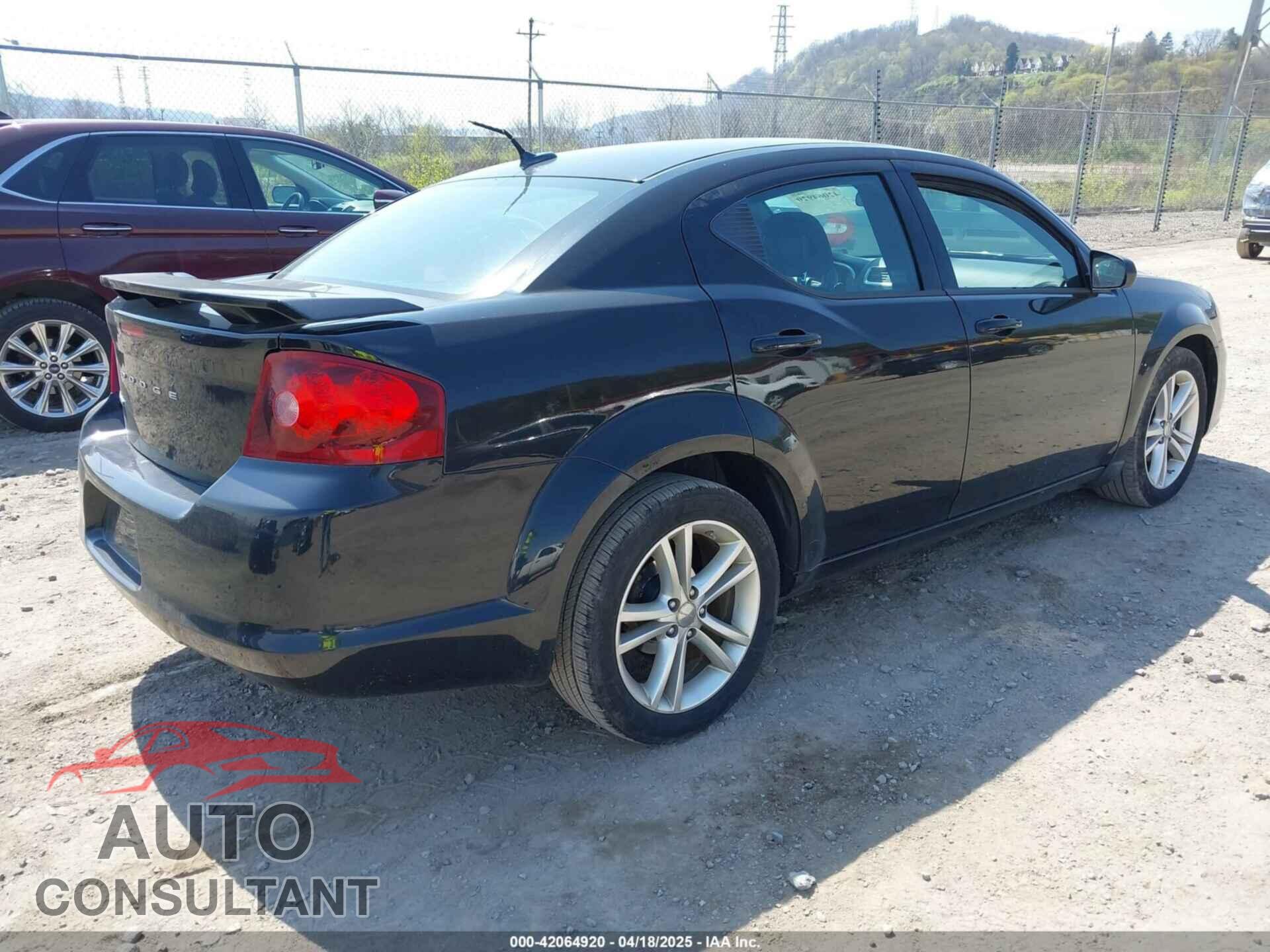 DODGE AVENGER 2013 - 1C3CDZAG3DN509000
