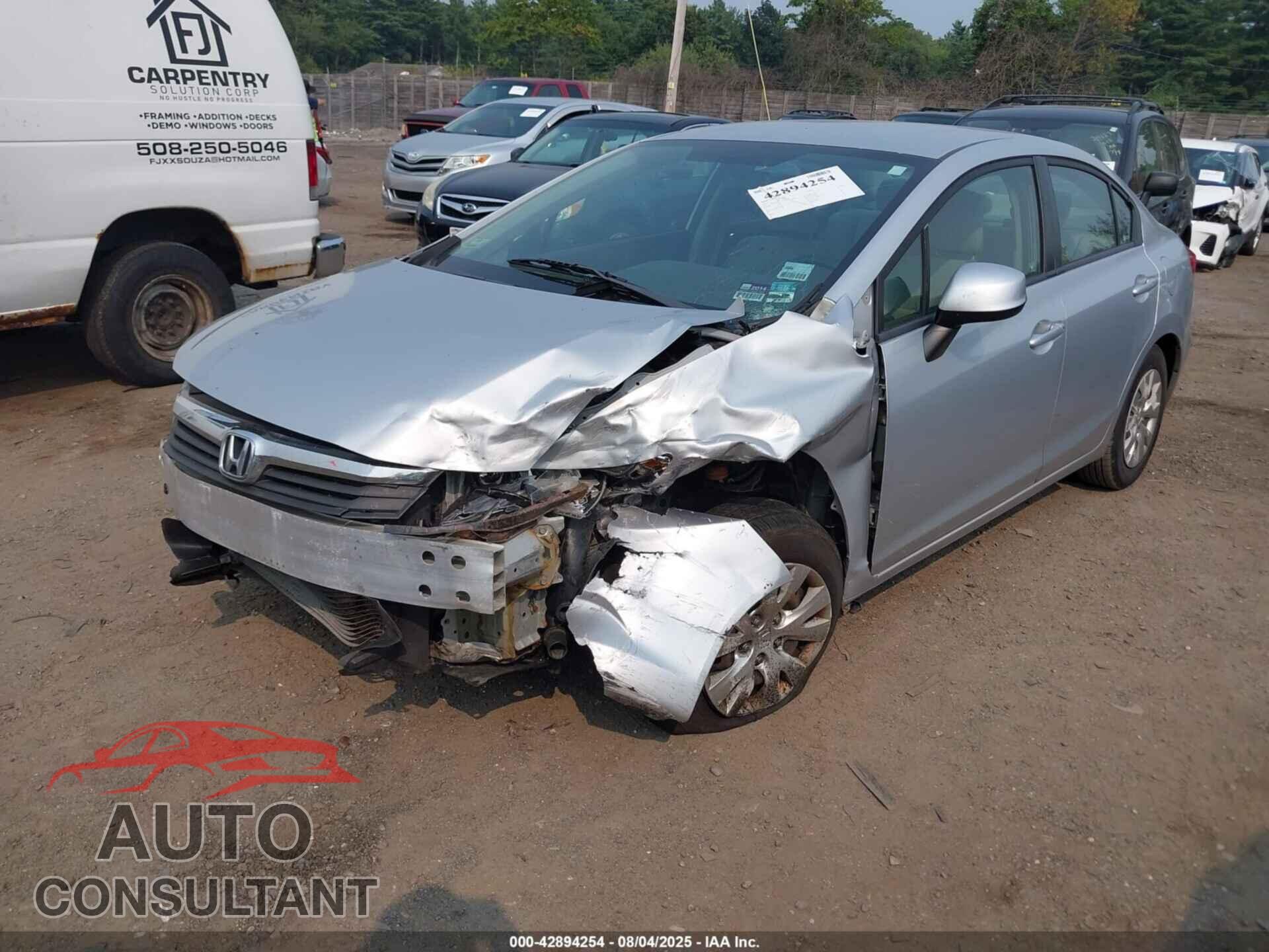 HONDA CIVIC 2012 - 2HGFB2F59CH583396