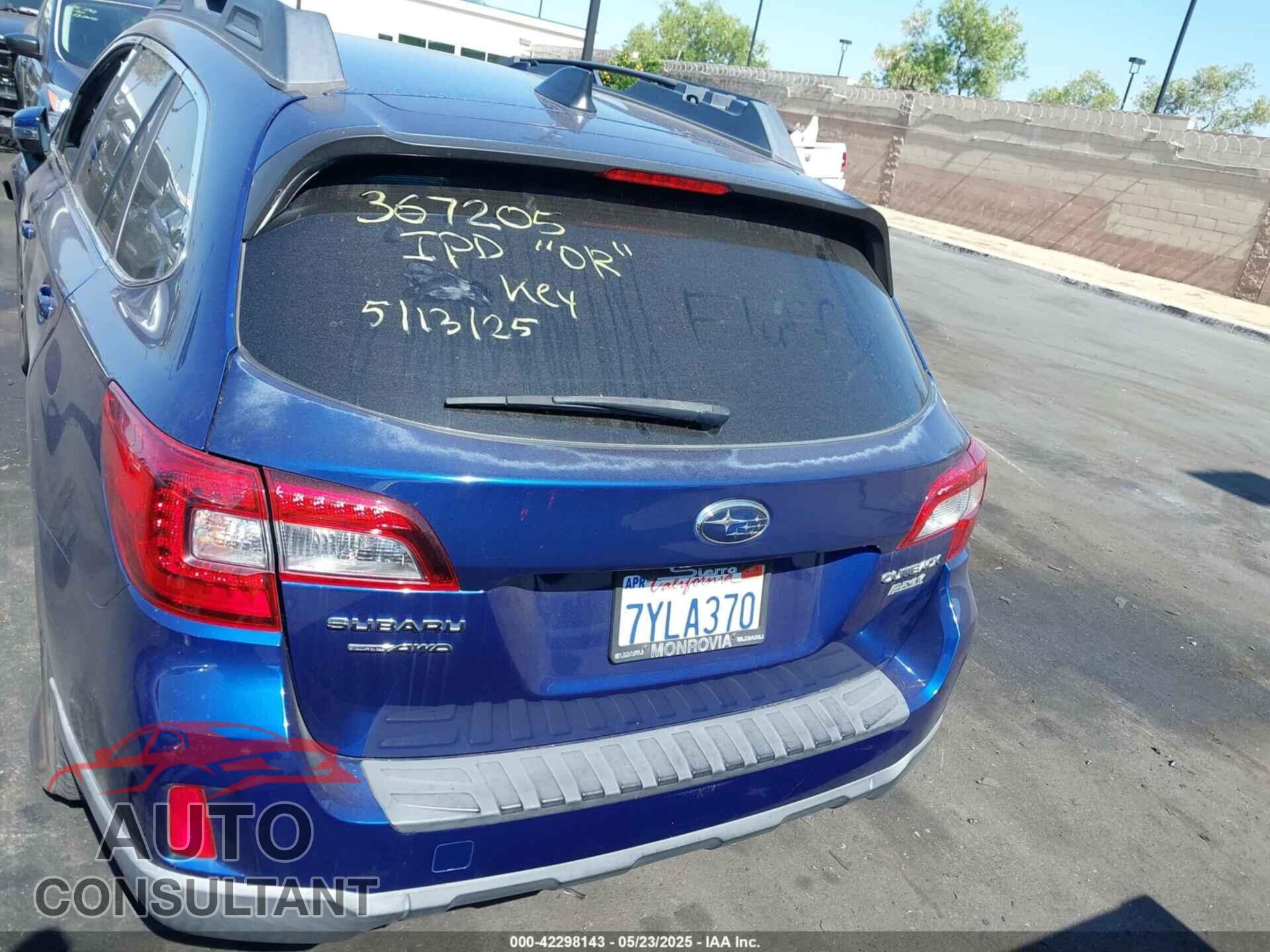 SUBARU OUTBACK 2017 - 4S4BSAFC8H3375845
