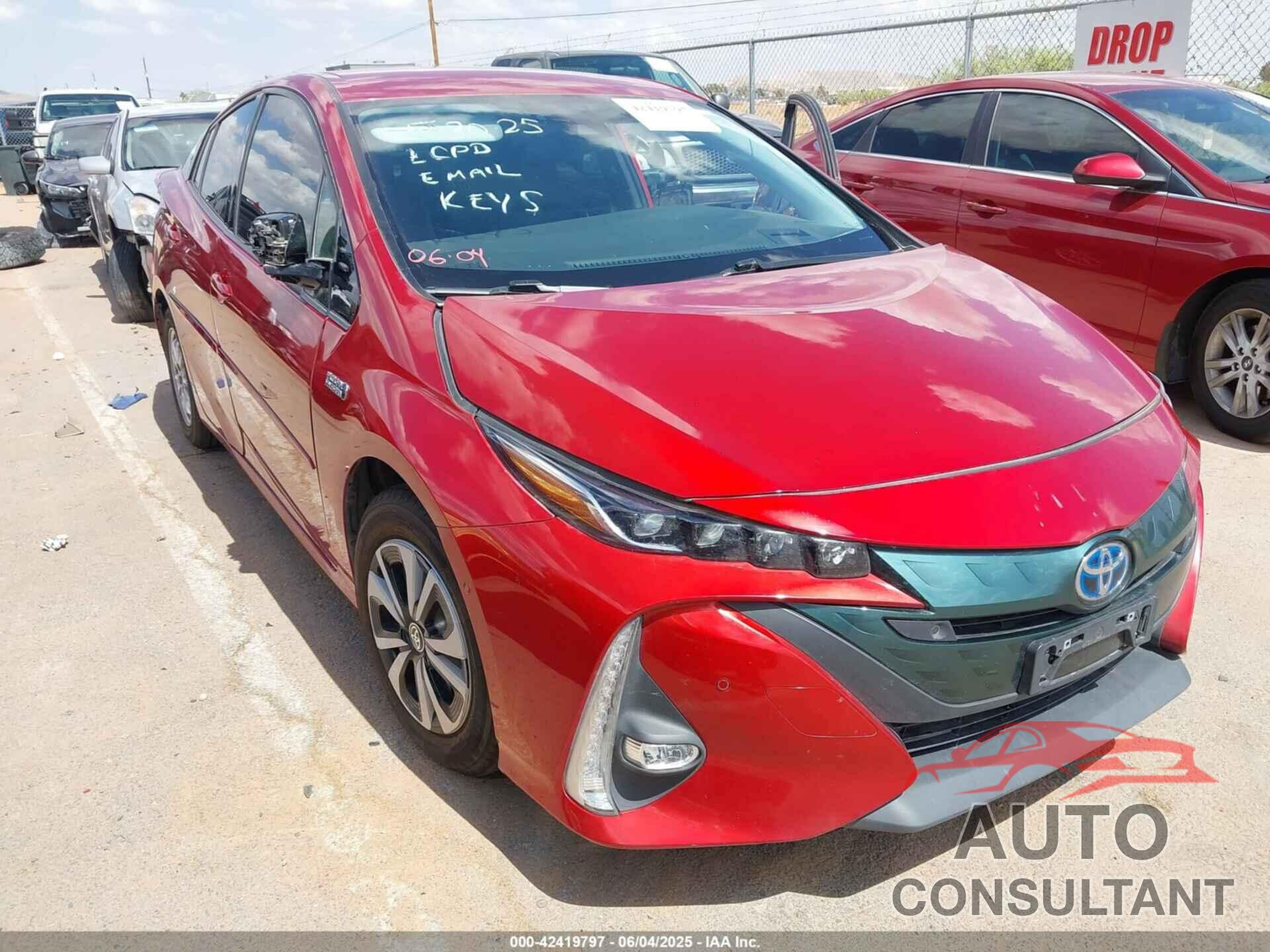 TOYOTA PRIUS PRIME 2017 - JTDKARFP9H3067589