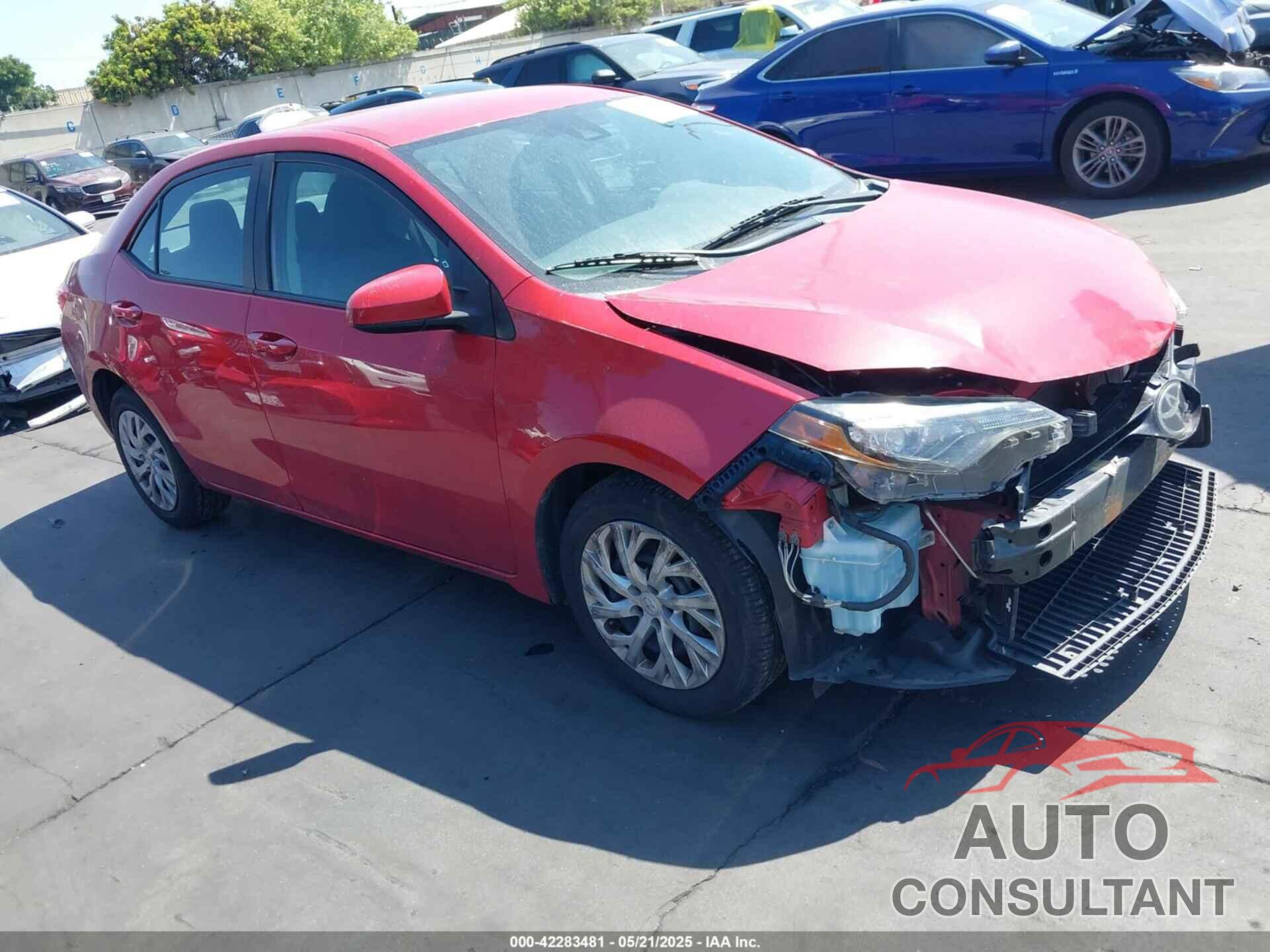 TOYOTA COROLLA 2017 - 2T1BURHE3HC750012