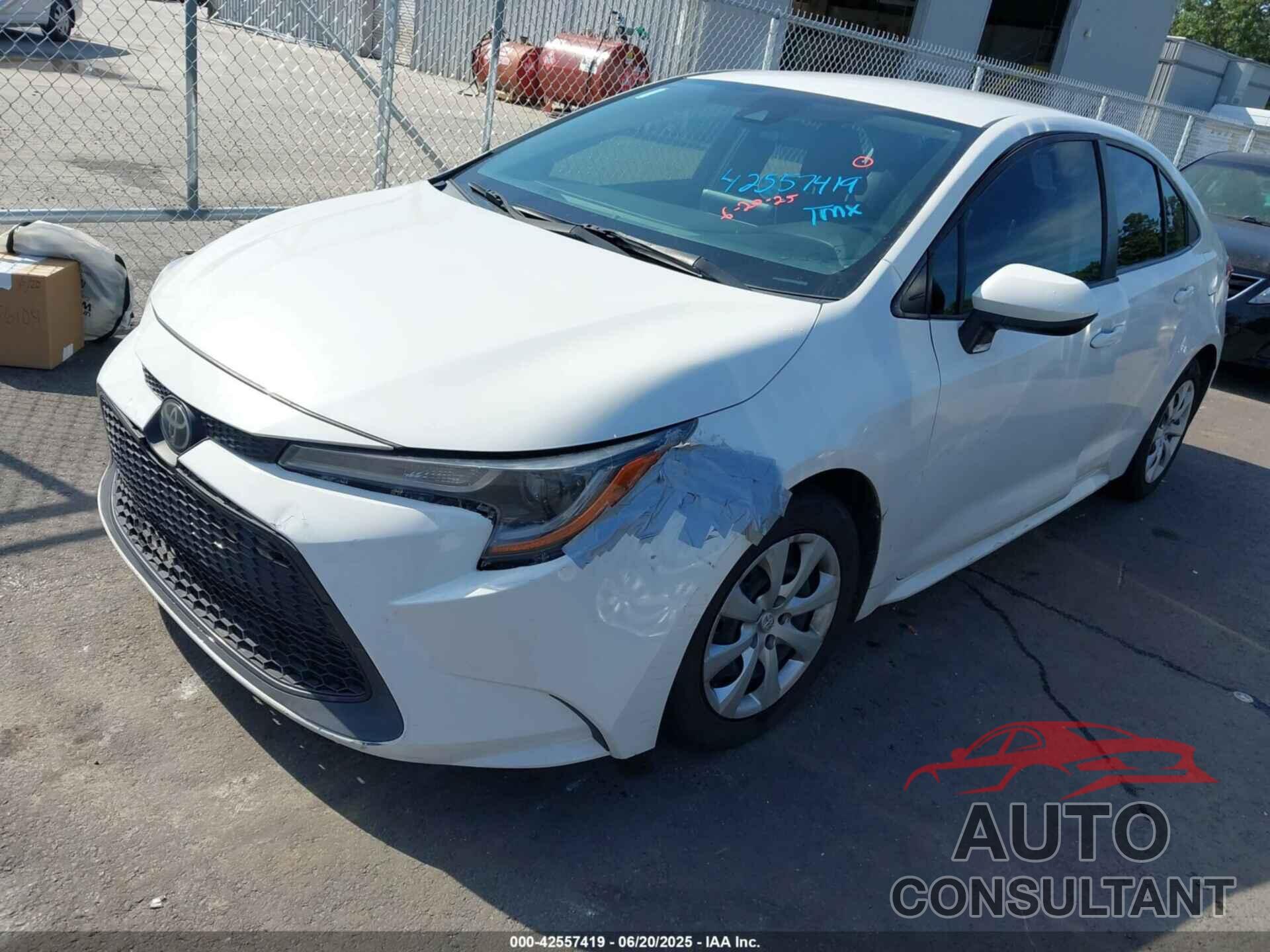 TOYOTA COROLLA 2020 - JTDEPRAE1LJ074865