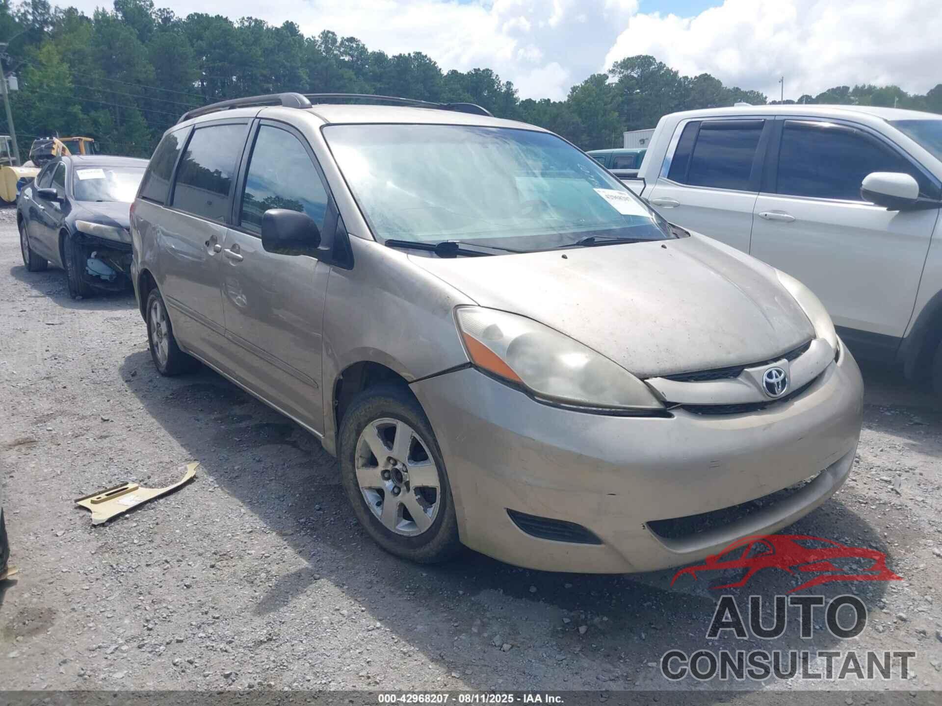 TOYOTA SIENNA 2009 - 5TDZK23C39S254198