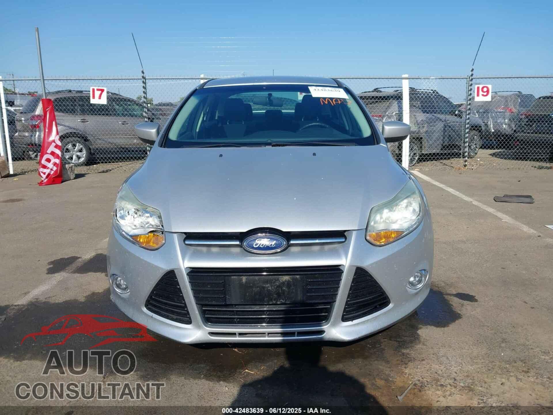 FORD FOCUS 2012 - 1FAHP3F28CL215997