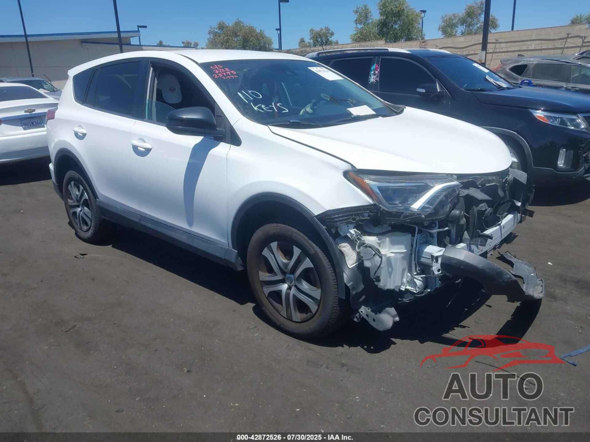 TOYOTA RAV4 2018 - 2T3ZFREV3JW512590