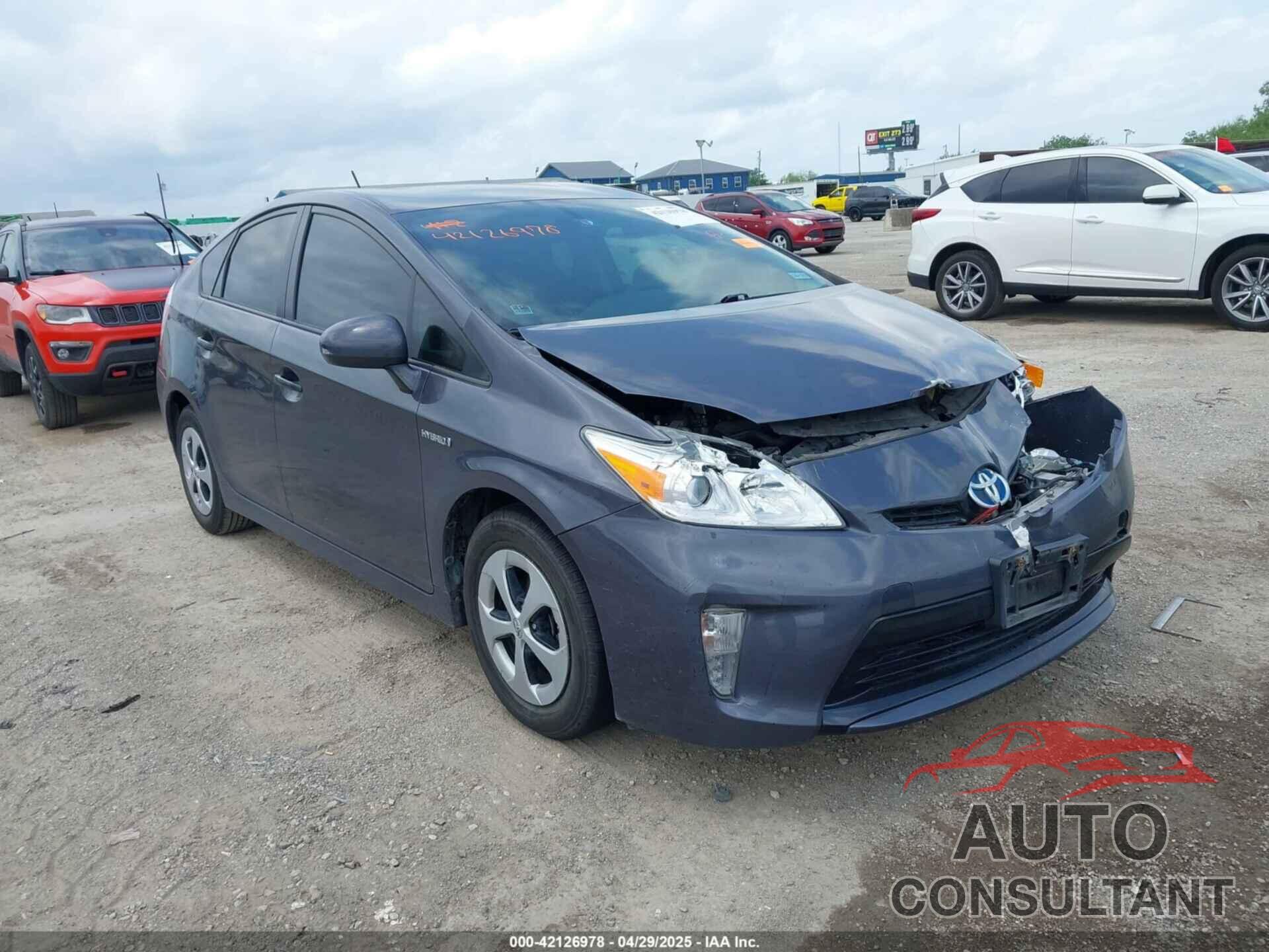 TOYOTA PRIUS 2013 - JTDKN3DU9D1627529