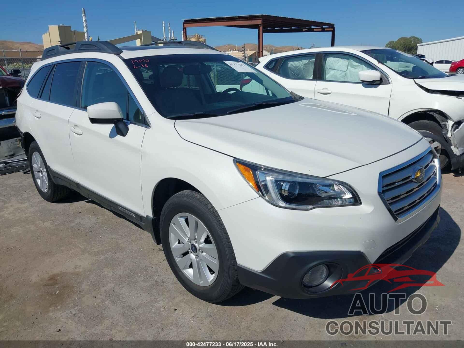 SUBARU OUTBACK 2015 - 4S4BSADC7F3239674