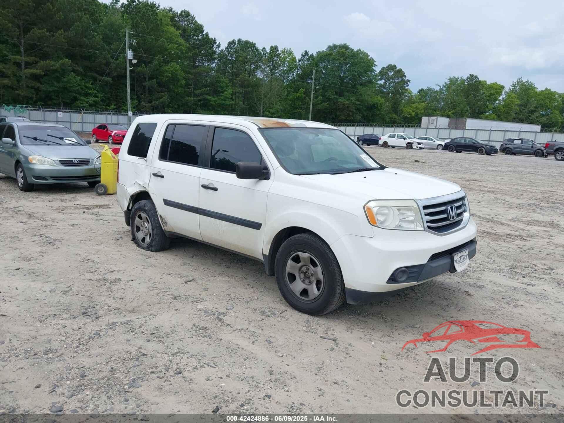 HONDA PILOT 2013 - 5FNYF3H23DB042825